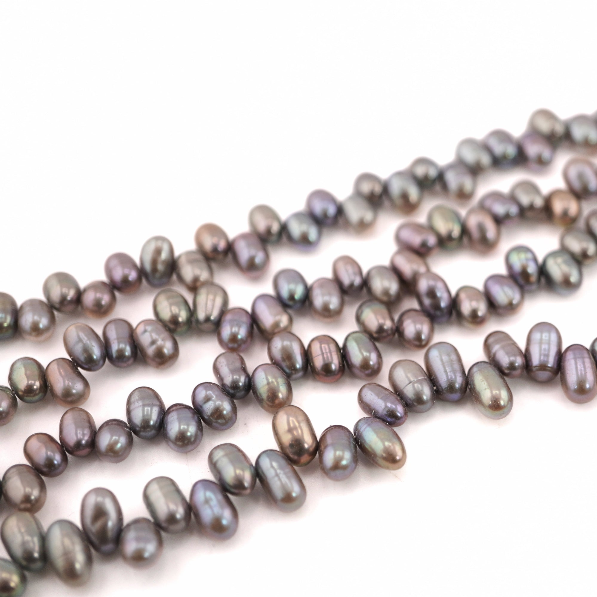 Peacock Oval Freshwater Pearls Beads