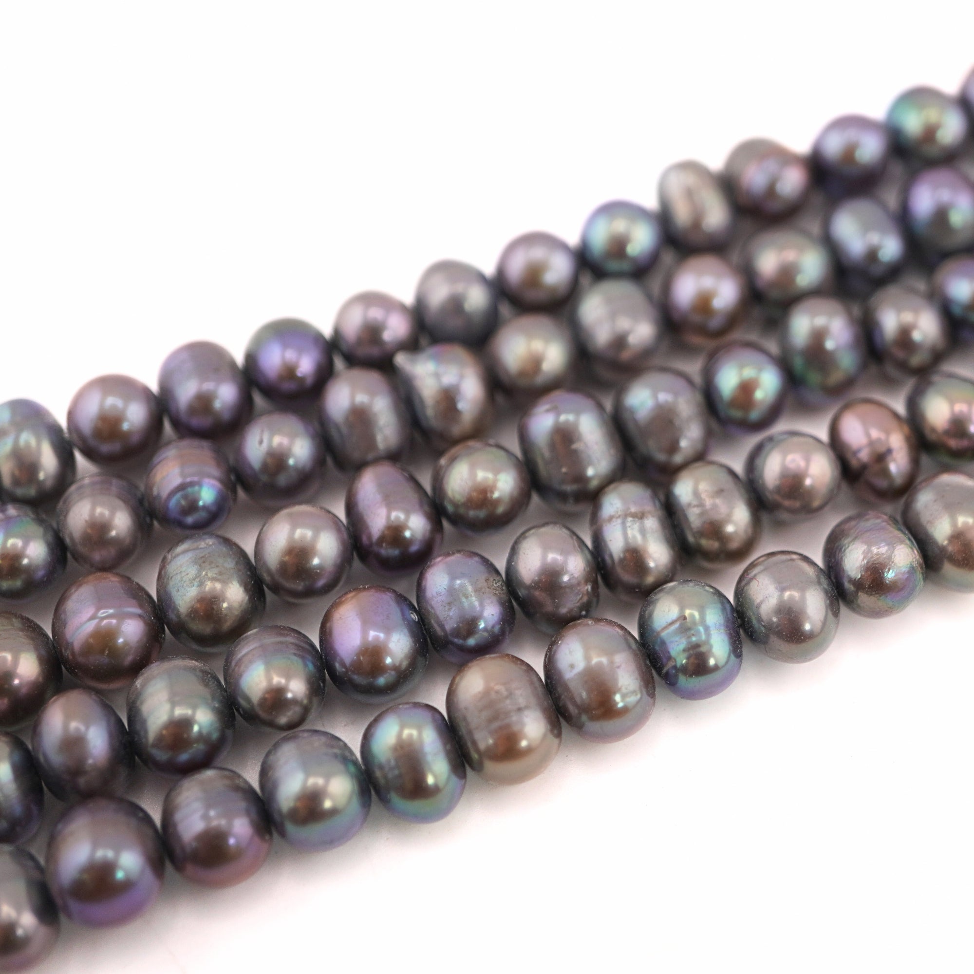 Peacock Oval Freshwater Pearls Beads