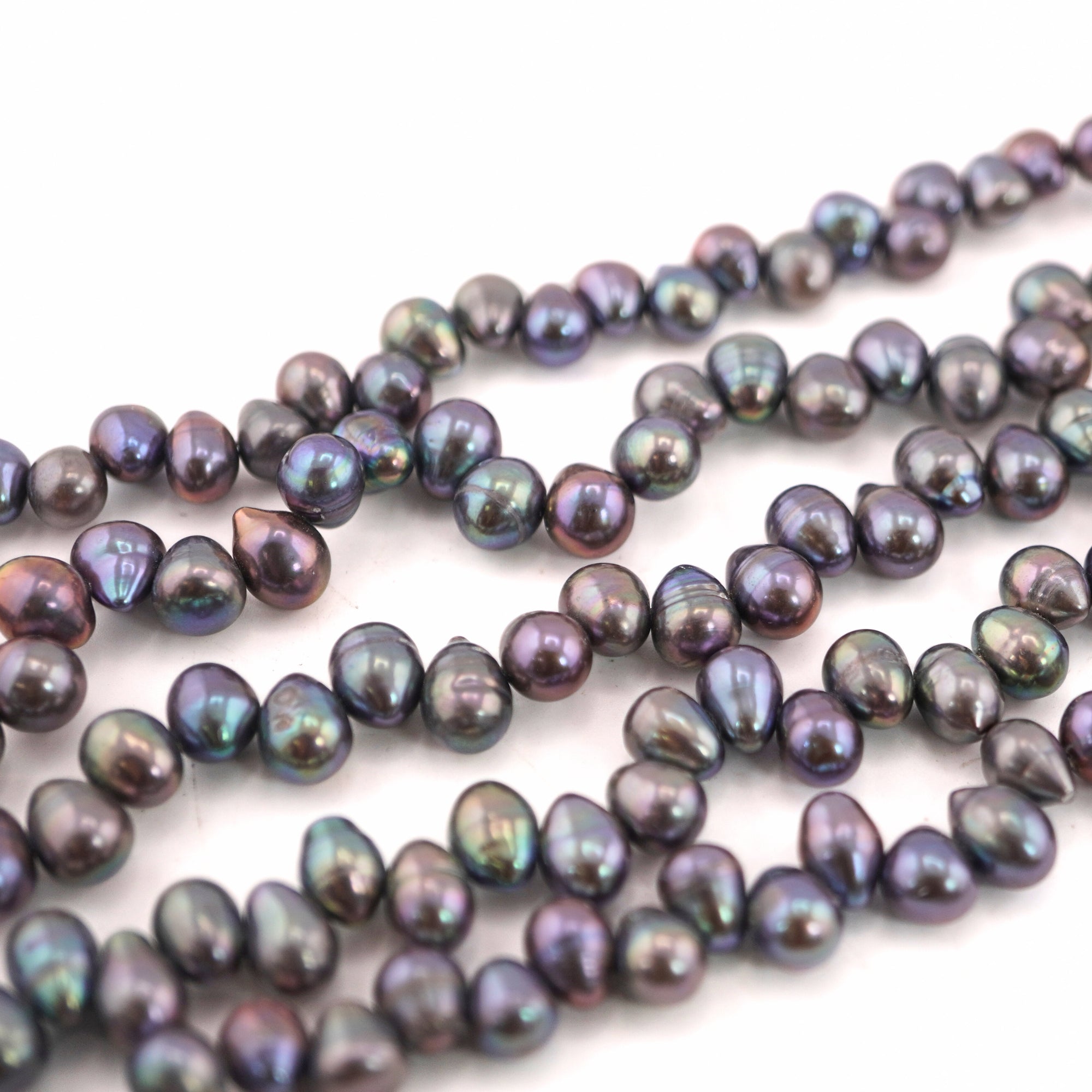 Peacock Oval Freshwater Pearls Beads