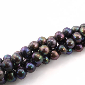 9 x 8 - 8 MM Peacock Oval Freshwater Pearls Beads