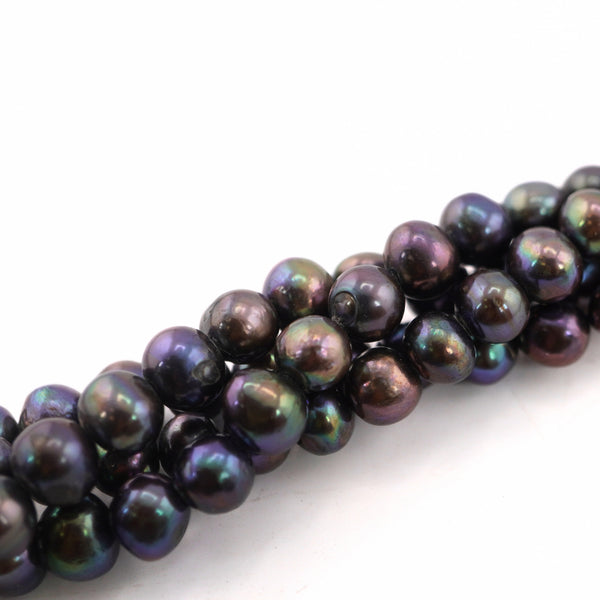 Peacock Oval Freshwater Pearls Beads