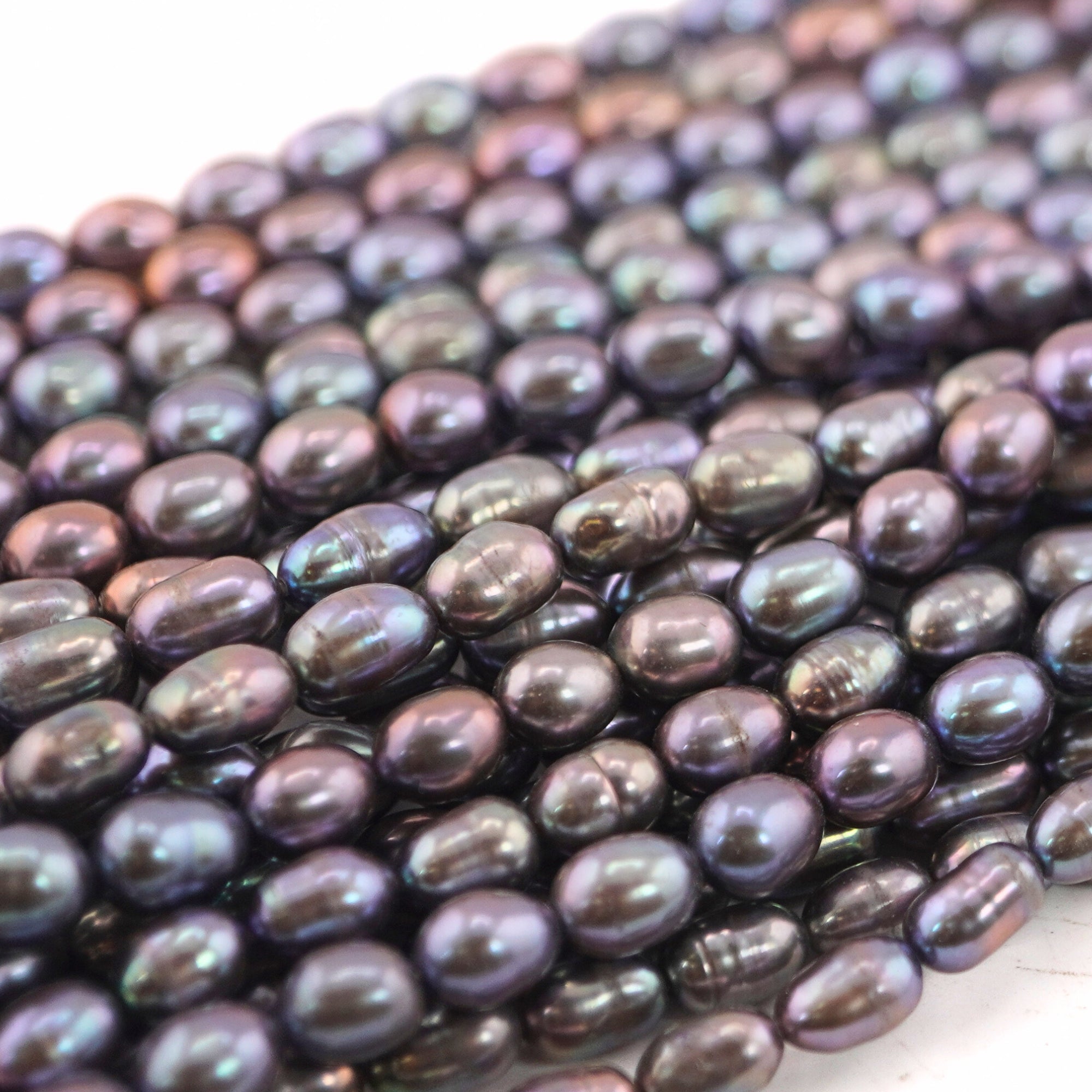 Peacock Oval Freshwater Pearls Beads