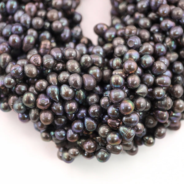 Peacock Oval Freshwater Pearls Beads