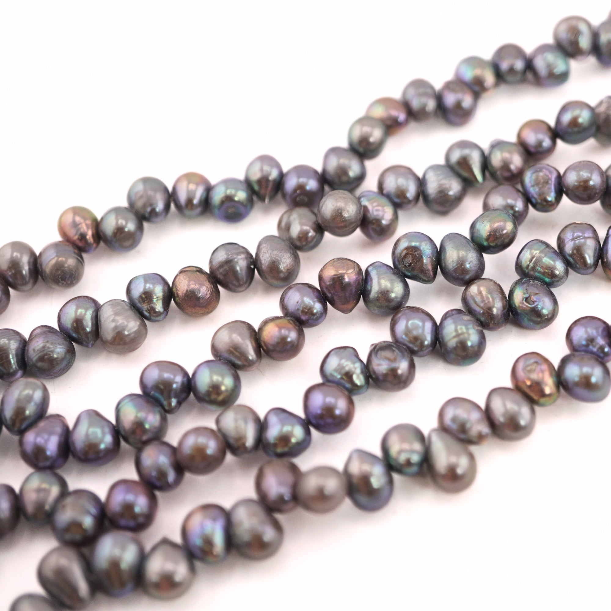 Peacock Oval Freshwater Pearls Beads