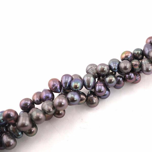 Peacock Oval Freshwater Pearls Beads