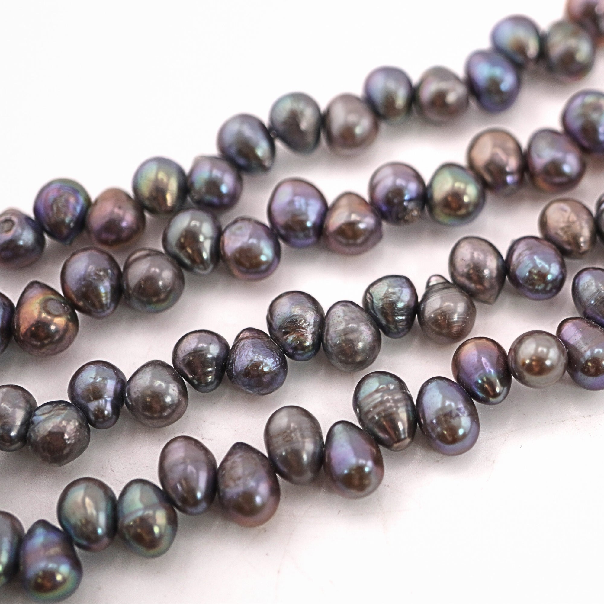 Peacock Oval Freshwater Pearls Beads