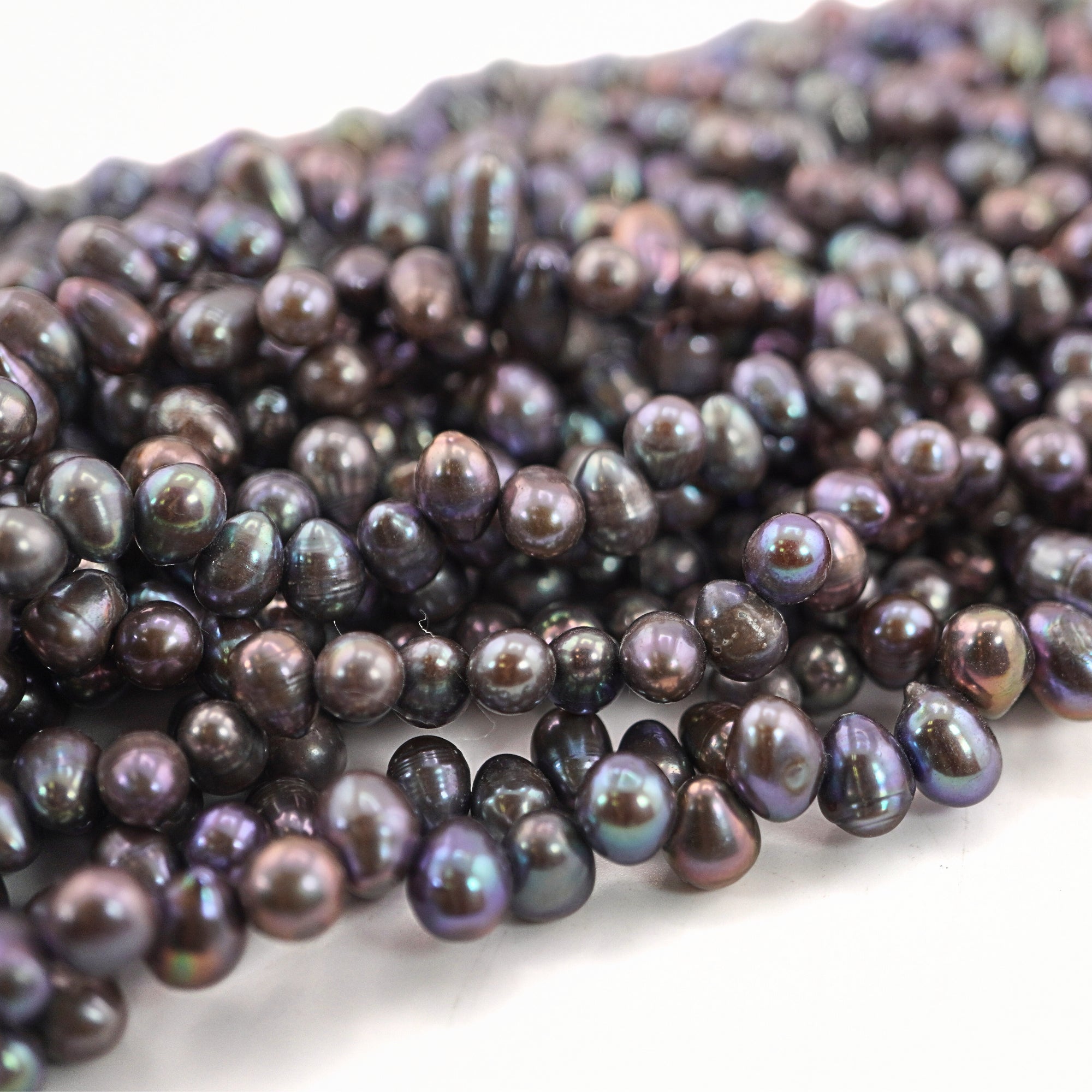 Peacock Oval Freshwater Pearls Beads