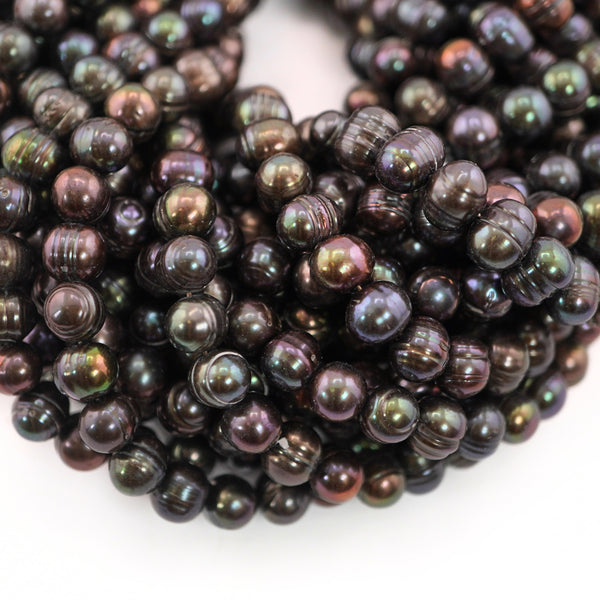 Peacock Oval Freshwater Pearls Beads