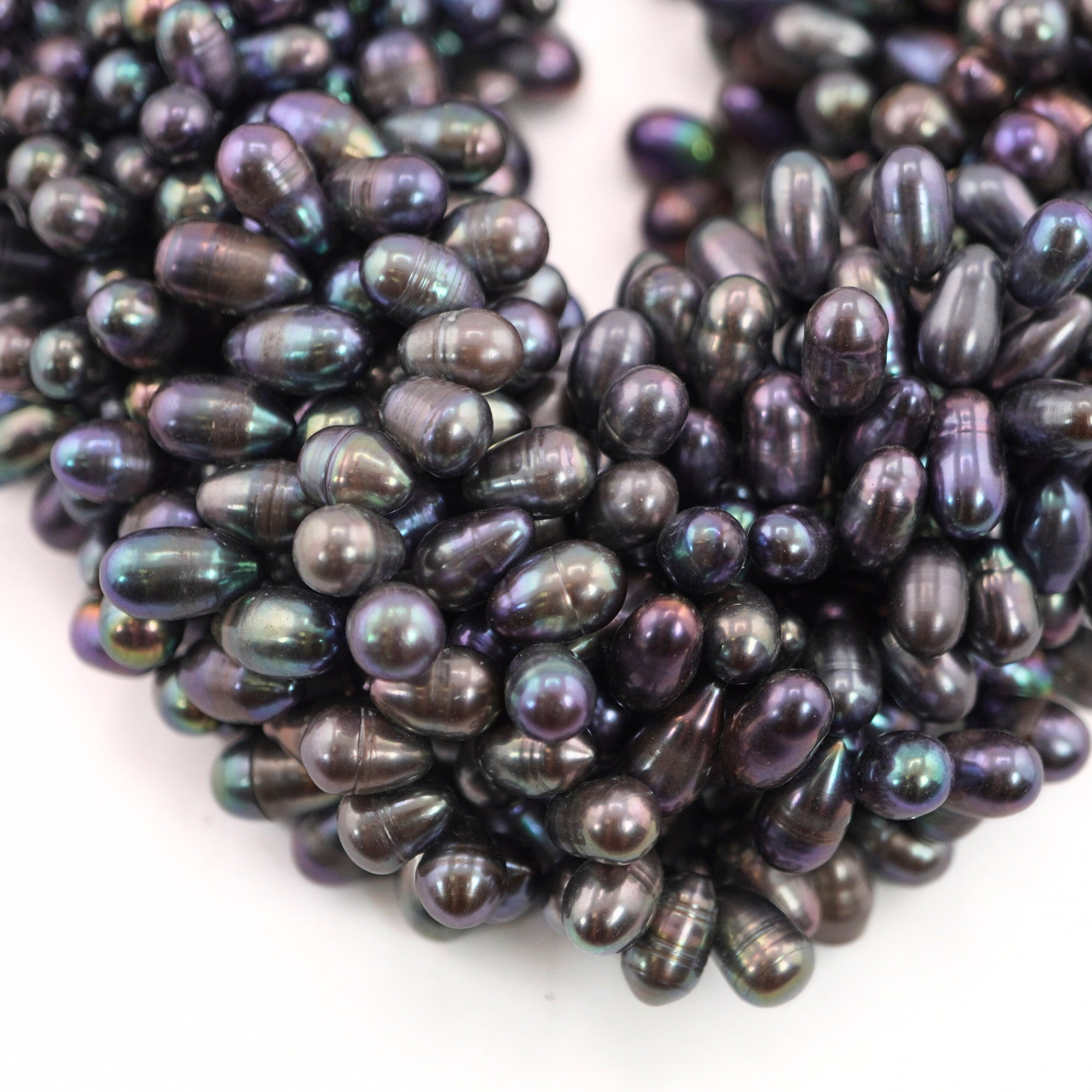 Peacock Oval Freshwater Pearls Beads