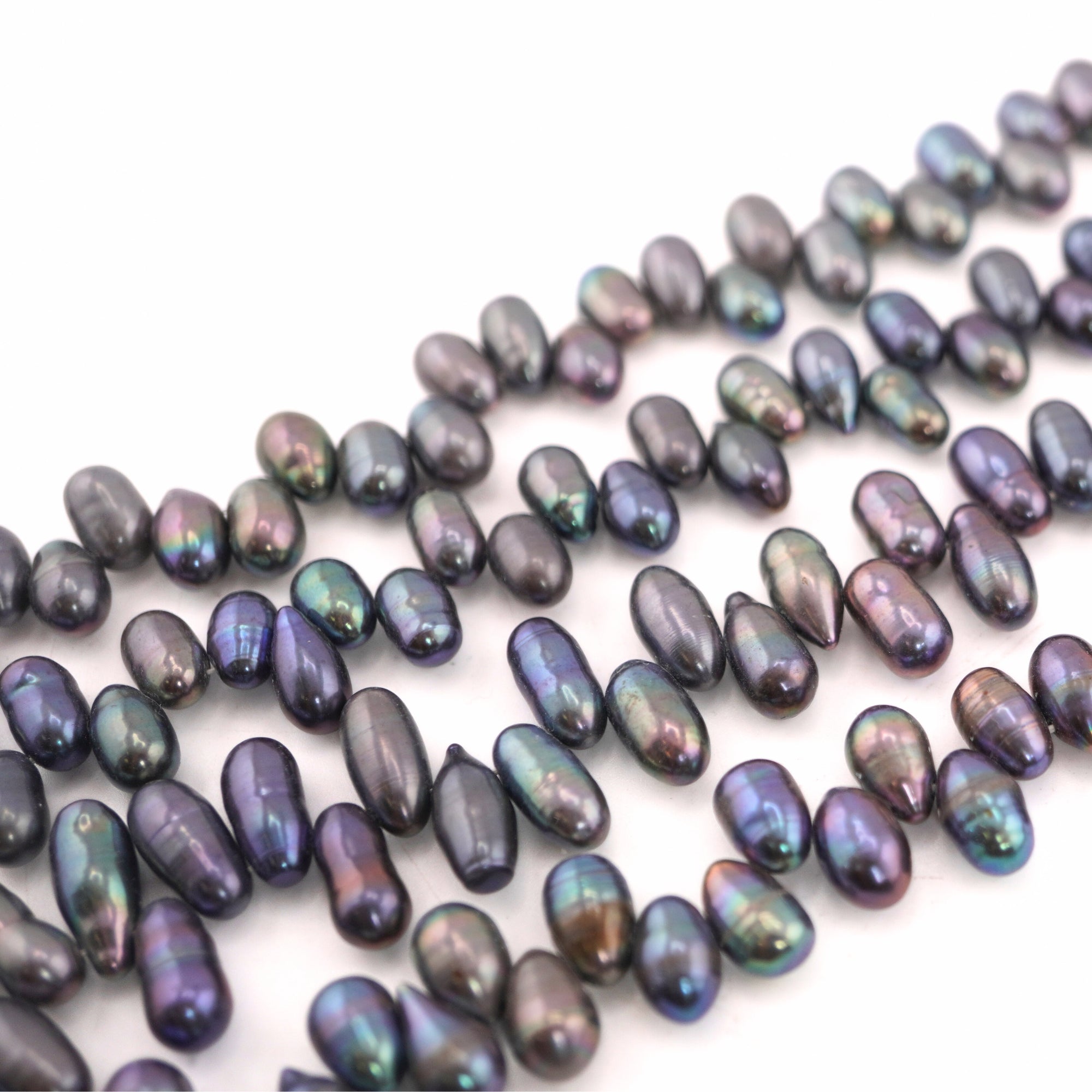 Peacock Oval Freshwater Pearls Beads