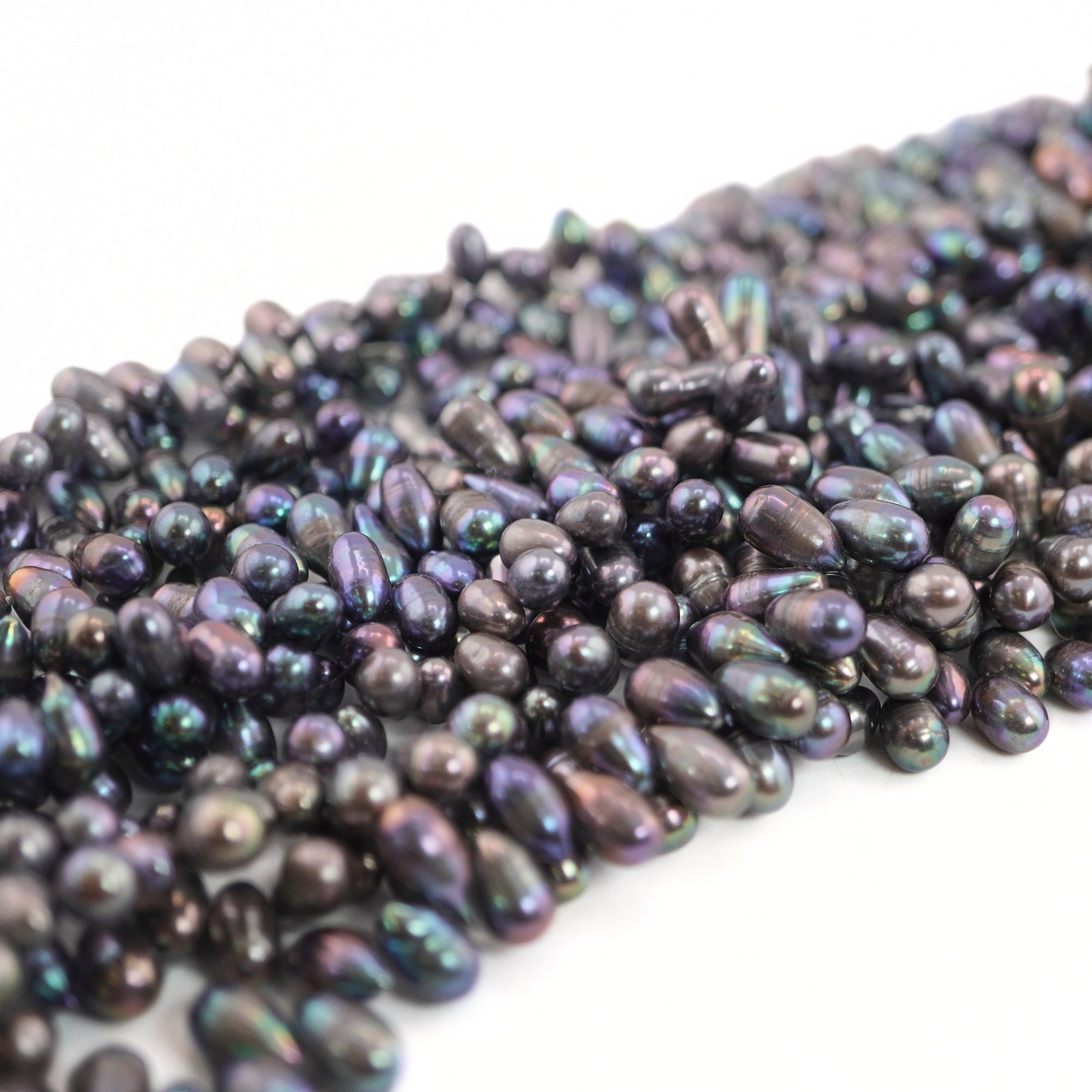 Peacock Oval Freshwater Pearls Beads