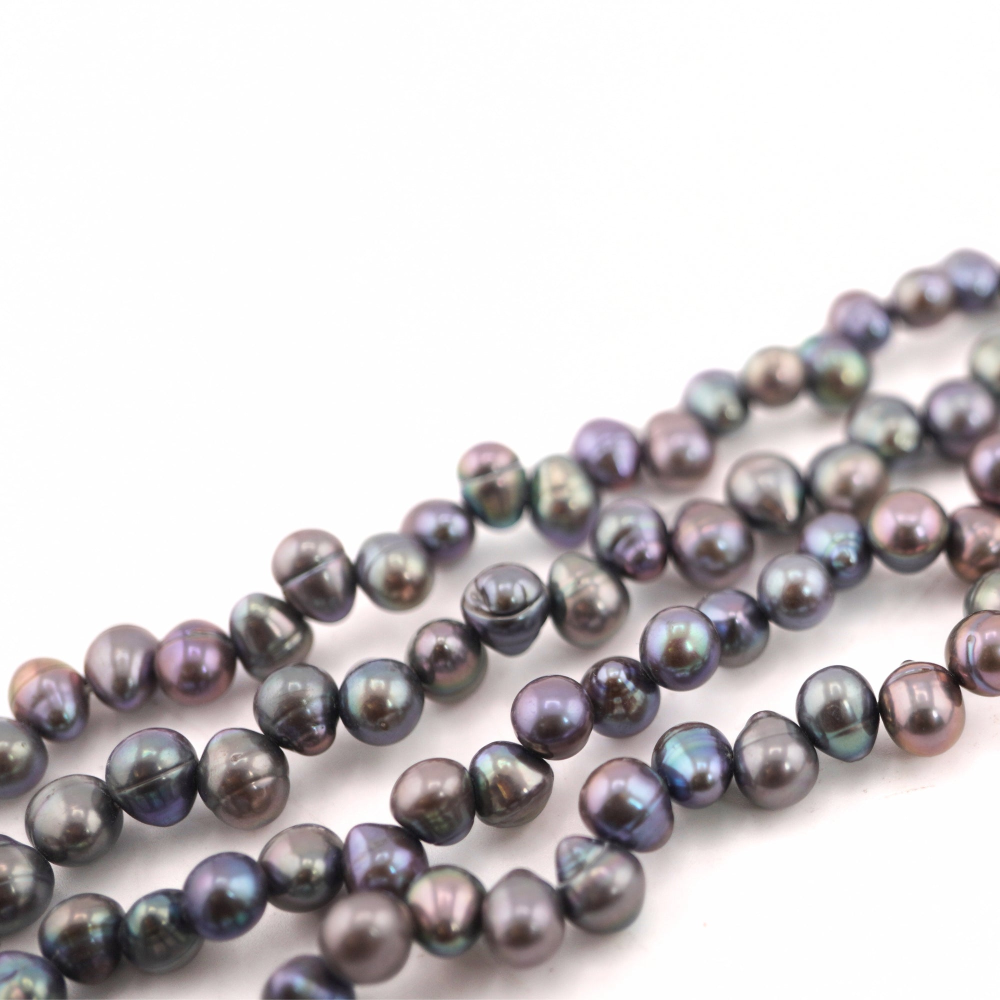 Peacock Oval Freshwater Pearls Beads