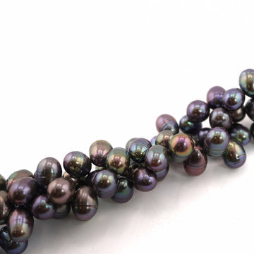 10 x 8 - 9 x 8 MM Peacock Oval Freshwater Pearls Beads