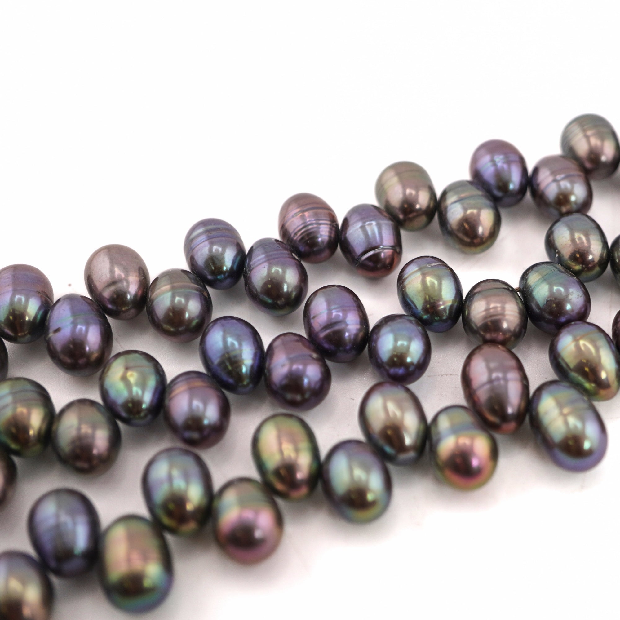 Peacock Oval Freshwater Pearls Beads