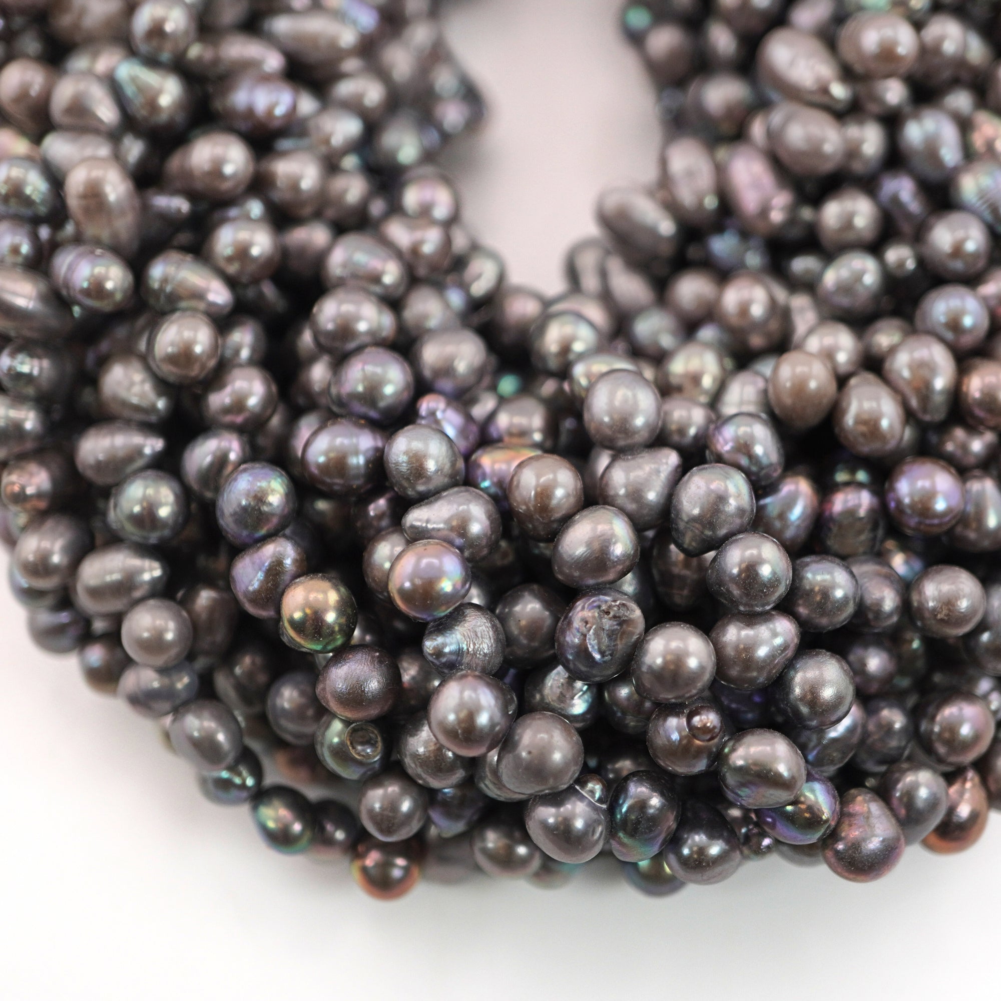 Peacock Oval Freshwater Pearls Beads