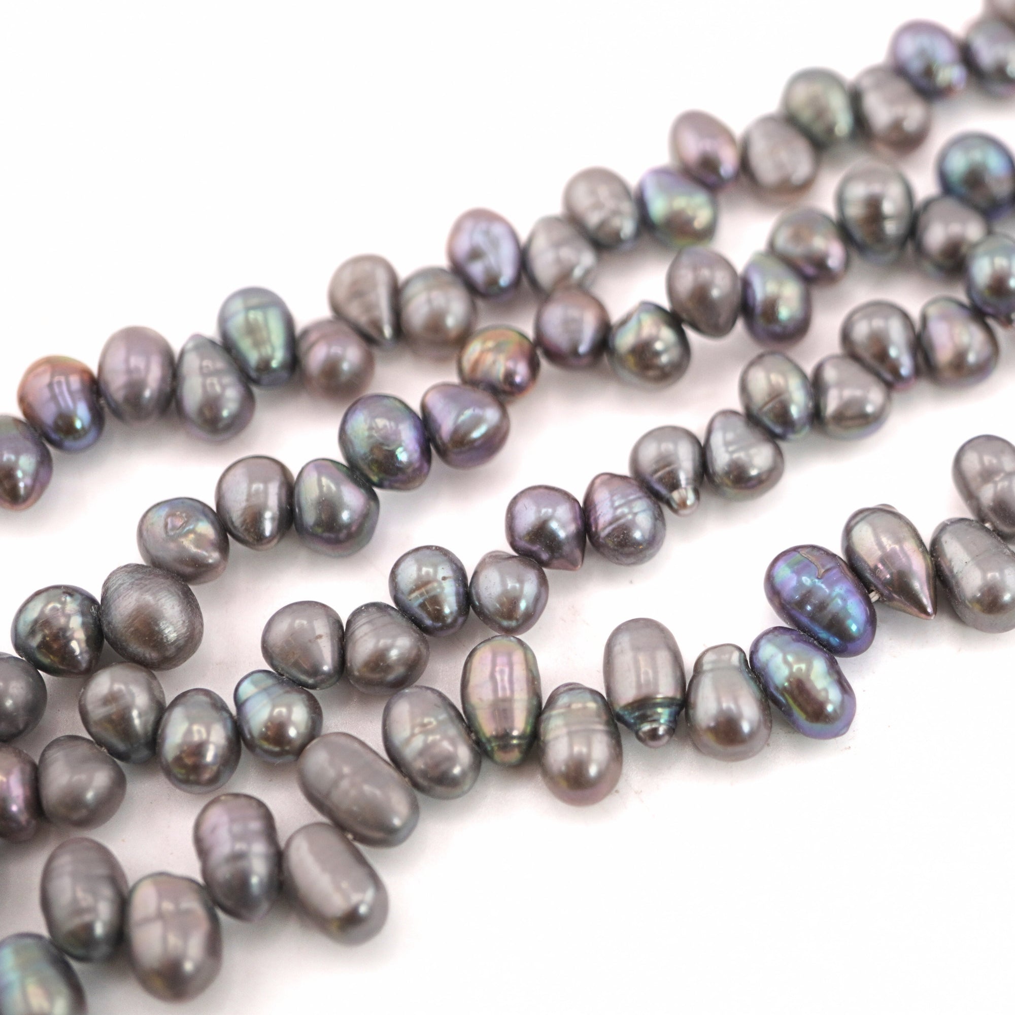 Peacock Oval Freshwater Pearls Beads