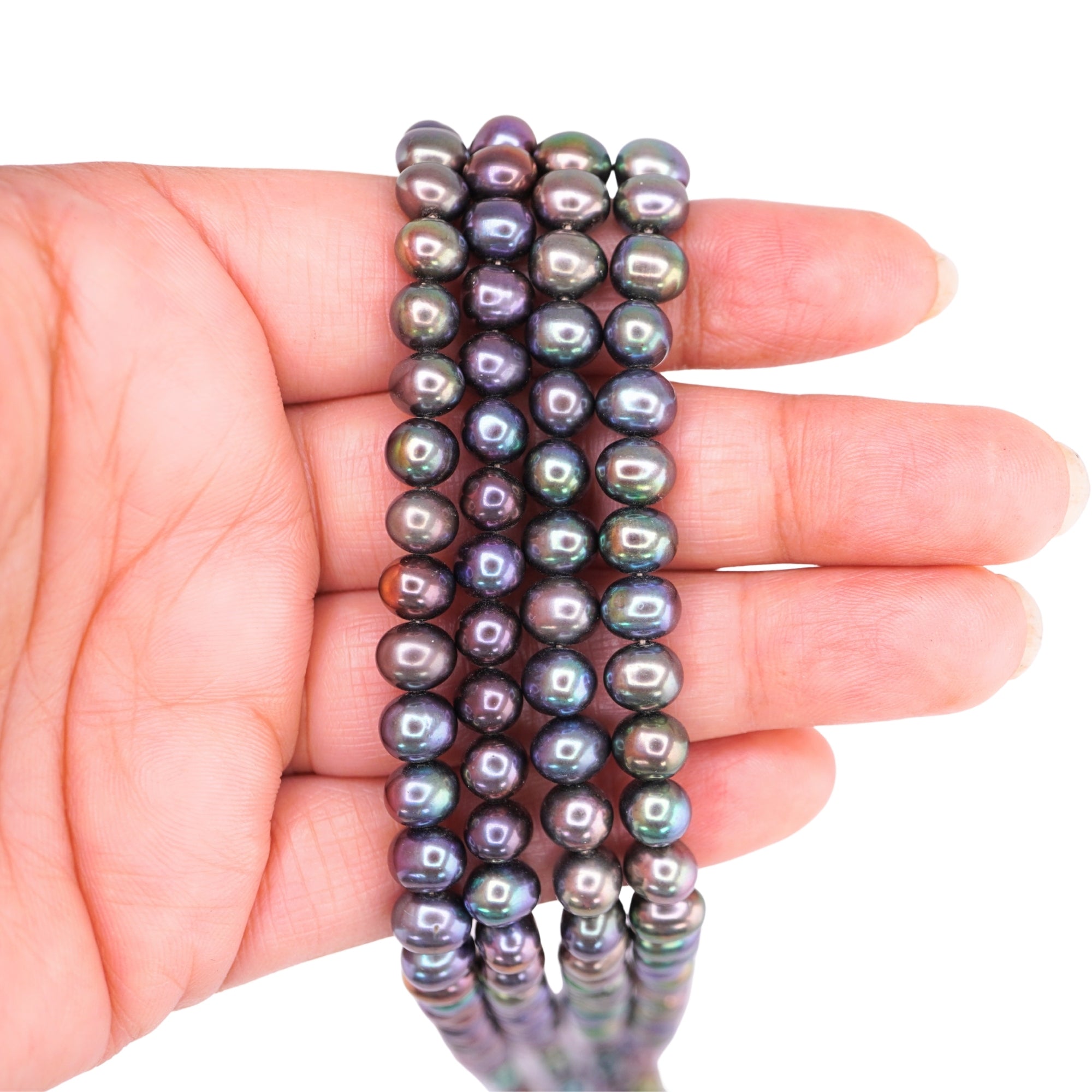  Peacock Potato Freshwater Pearls Beads
