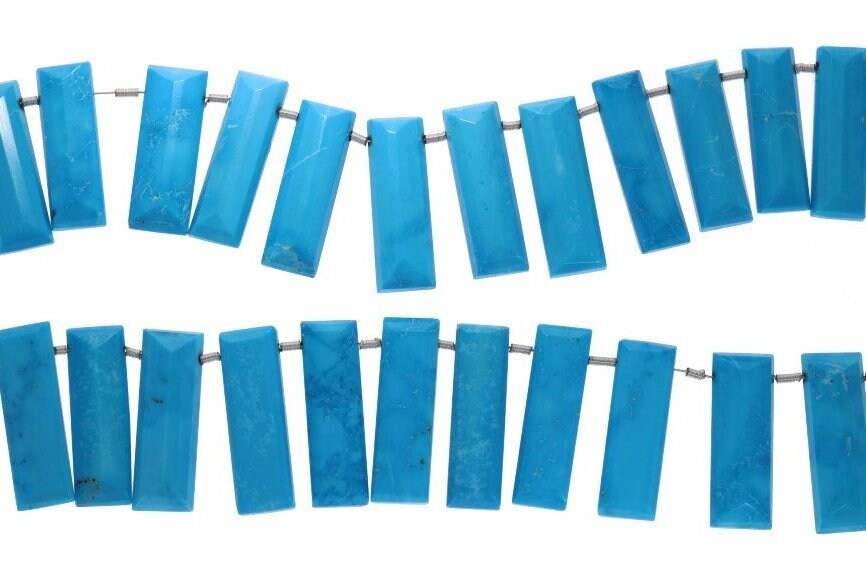 Blue Howlite  Rectangle