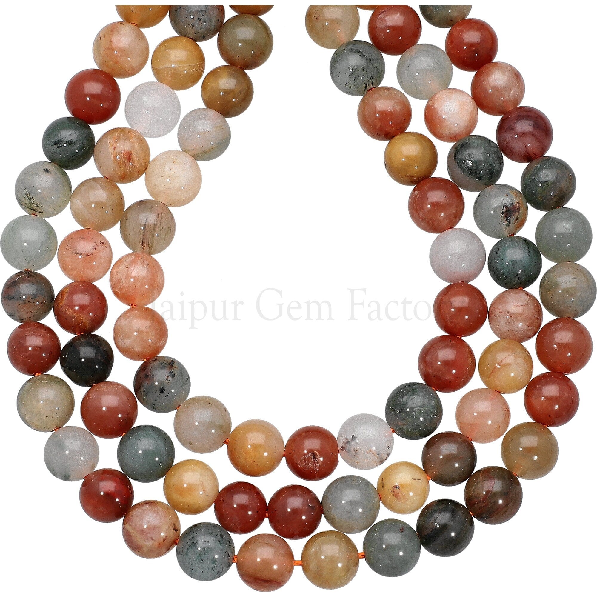 Golden Brown Copper Rutile Quartz Round Shape Strand Beads