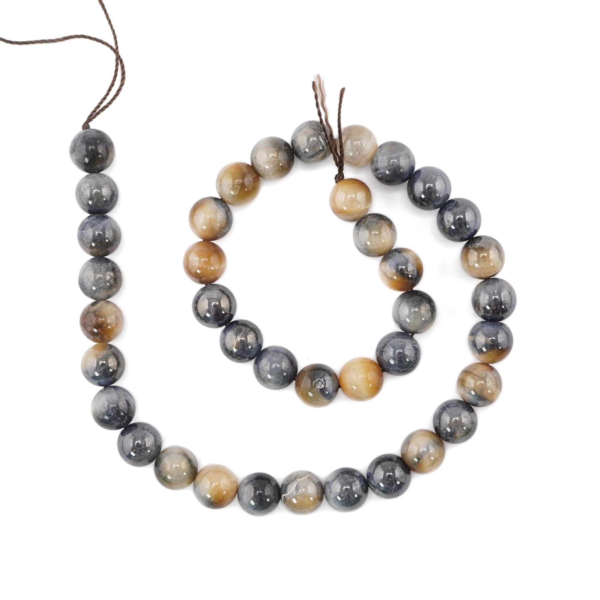 Golden Tiger Eye Smooth Round Shape Gemstone Strand Beads