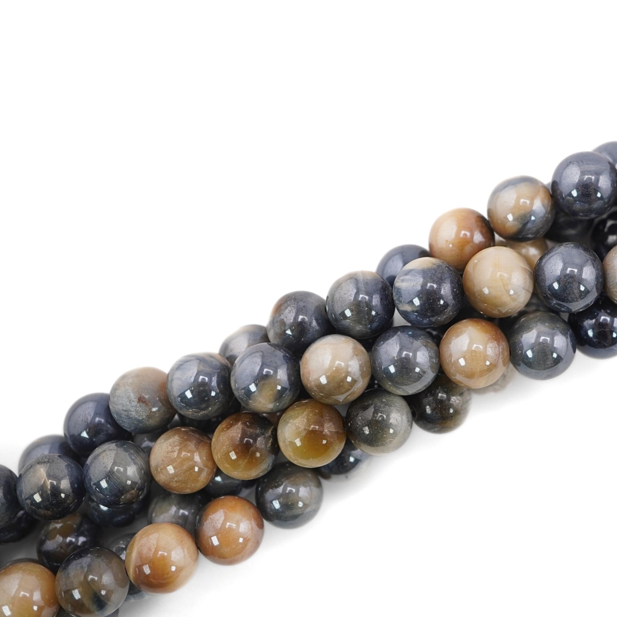 Golden Tiger Eye Smooth Round Shape Gemstone Strand Beads