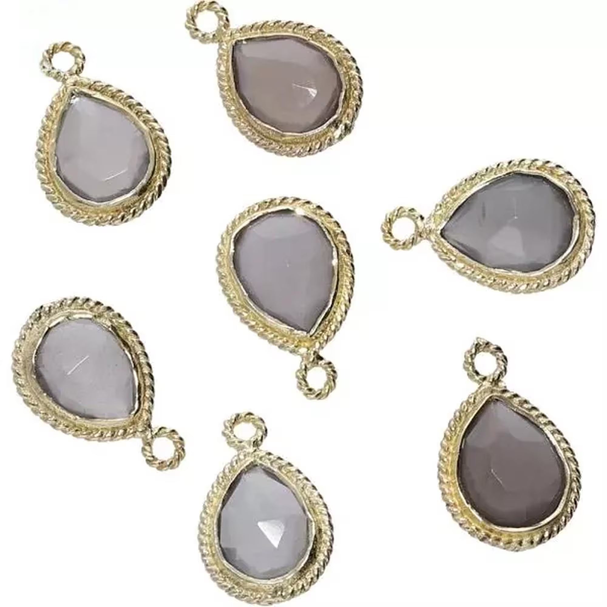 Gray Moonstone Pear Shape