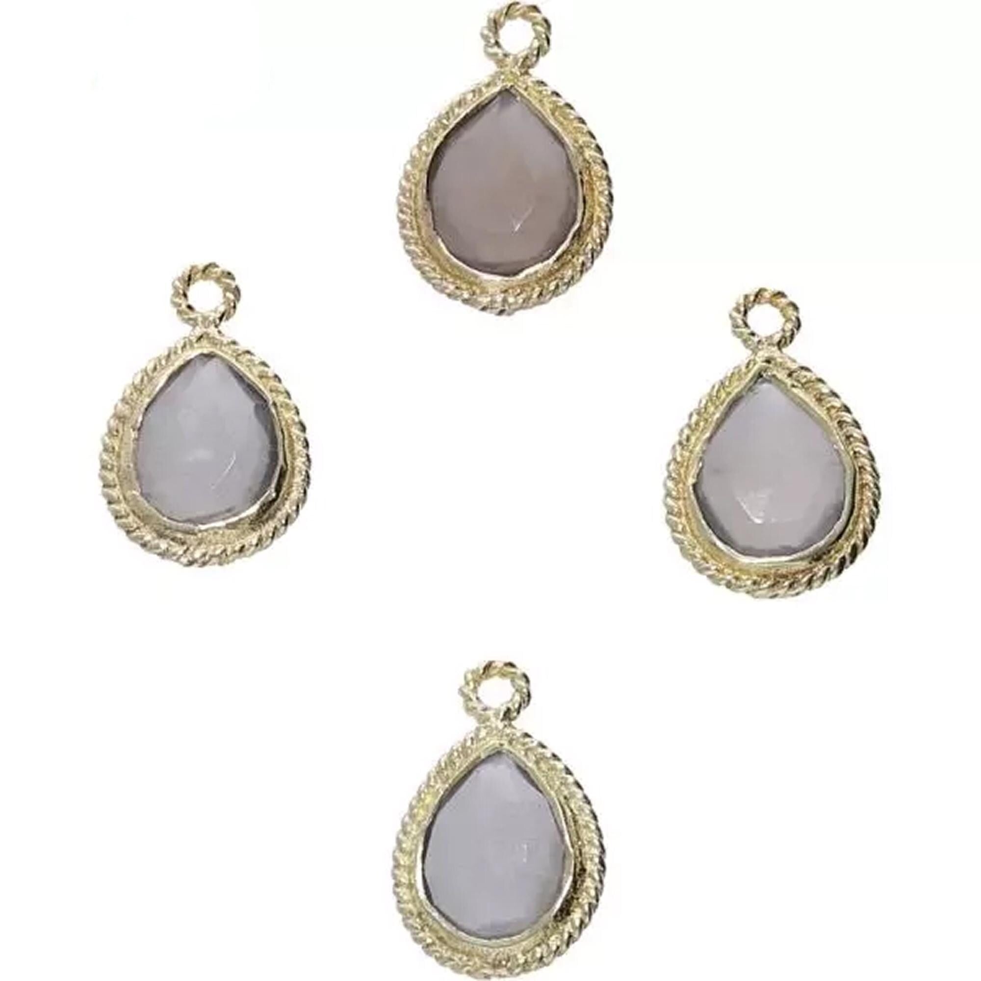 Gray Moonstone Pear Shape