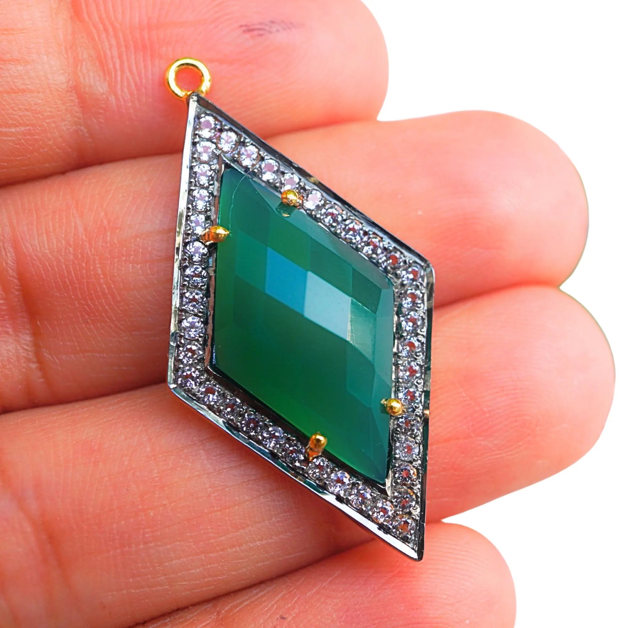 Green Onyx Diamond Shape