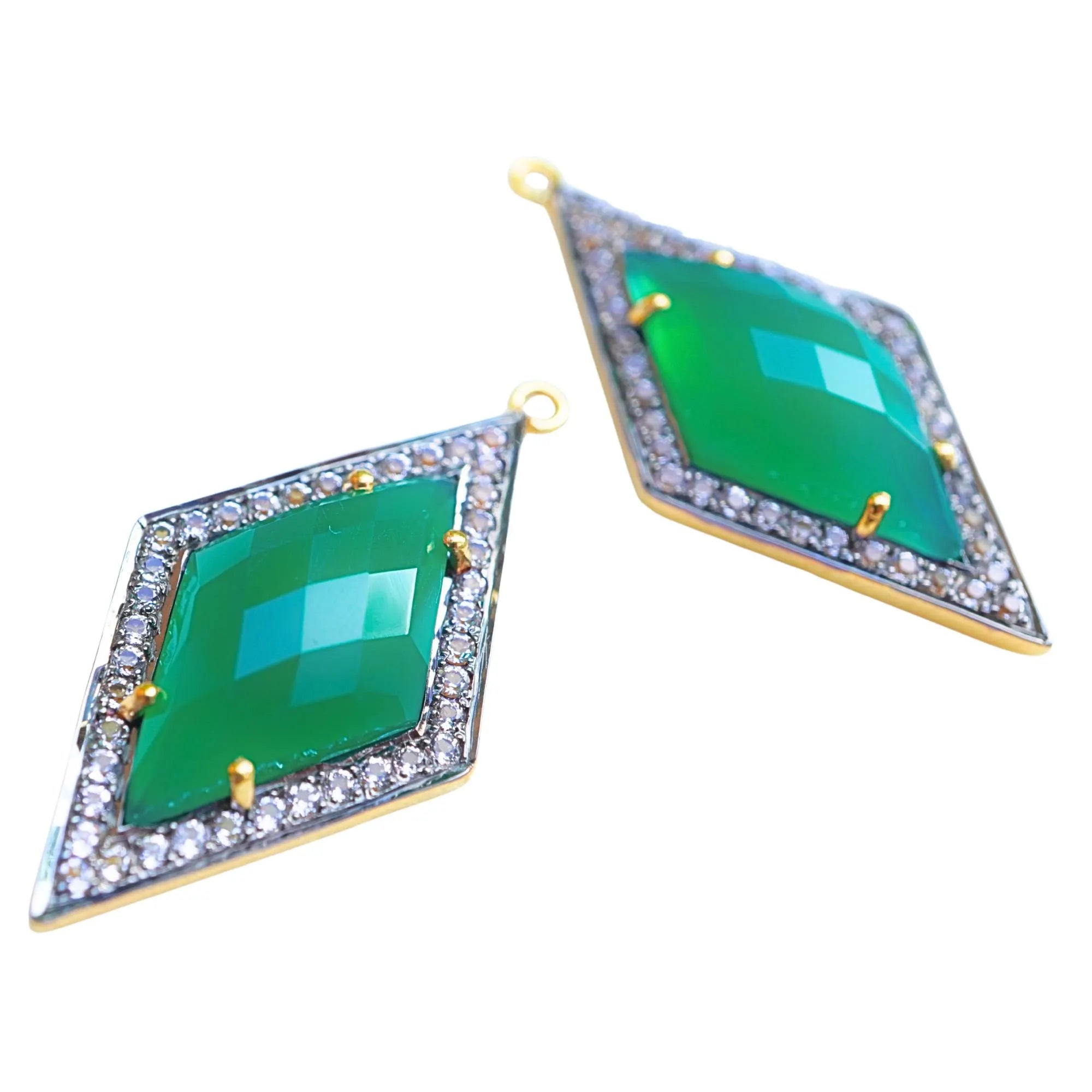 Green Onyx Diamond Shape