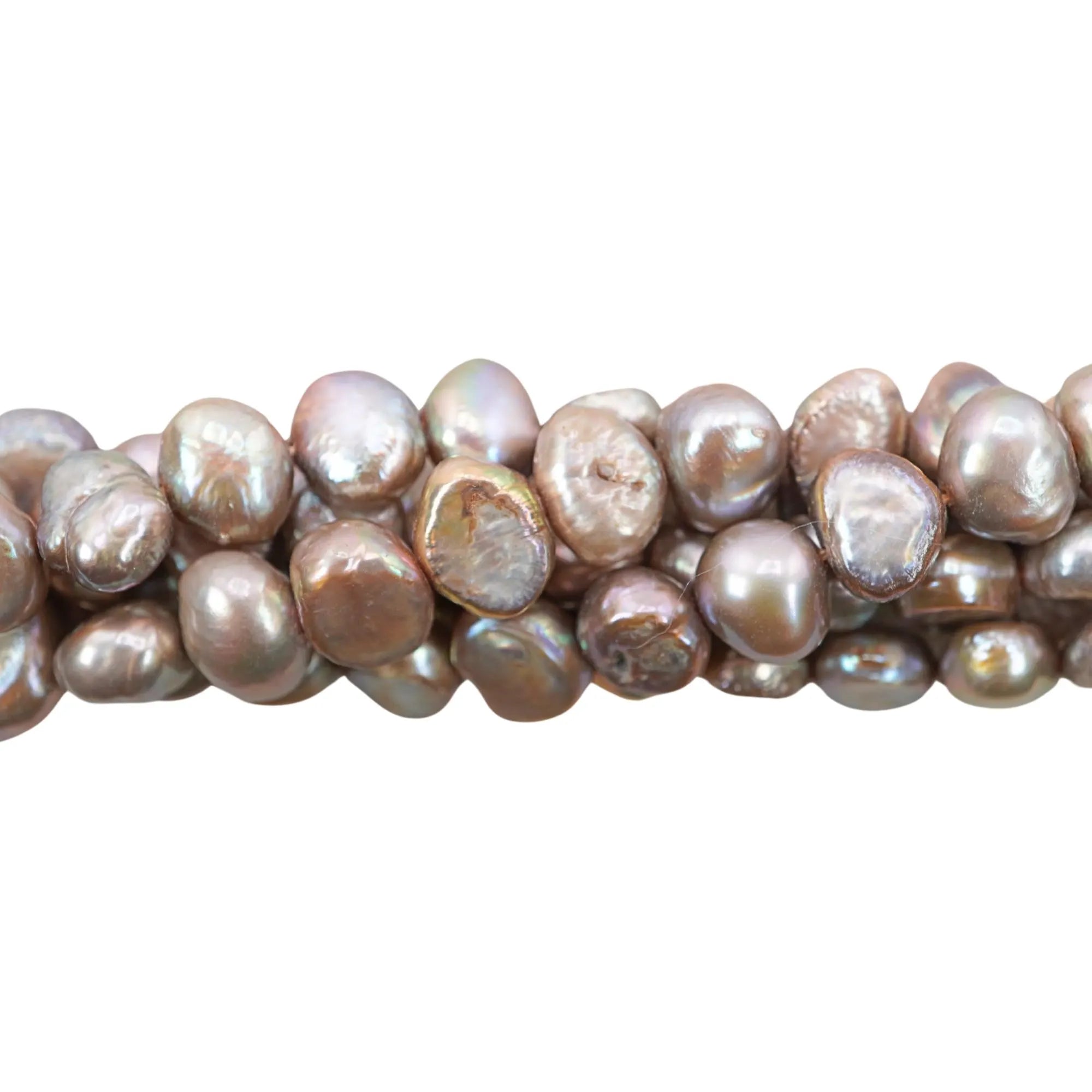Grey Baroque Freshwater Pearl Strand Beads 