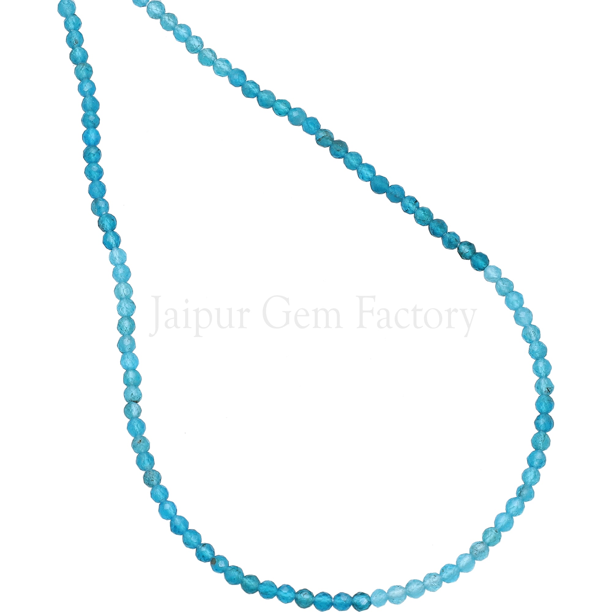 2.5 MM Apatite Faceted Round Beads