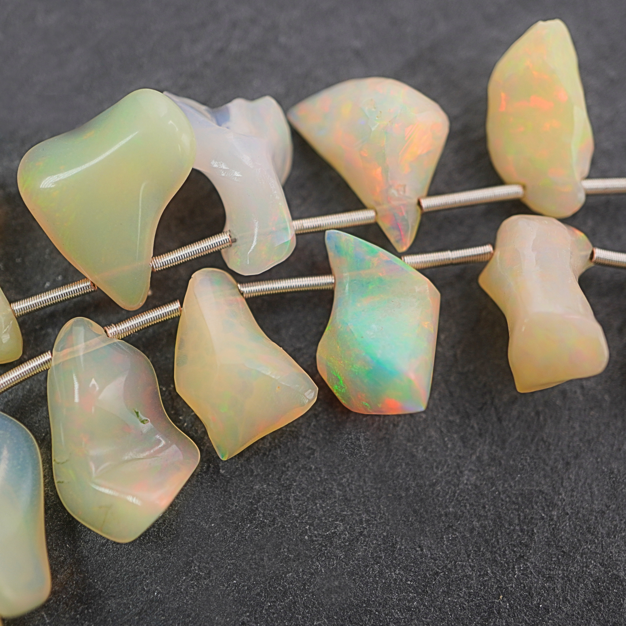 Ethiopian Opal Nuggets Polished Rough Smooth Stand Beads