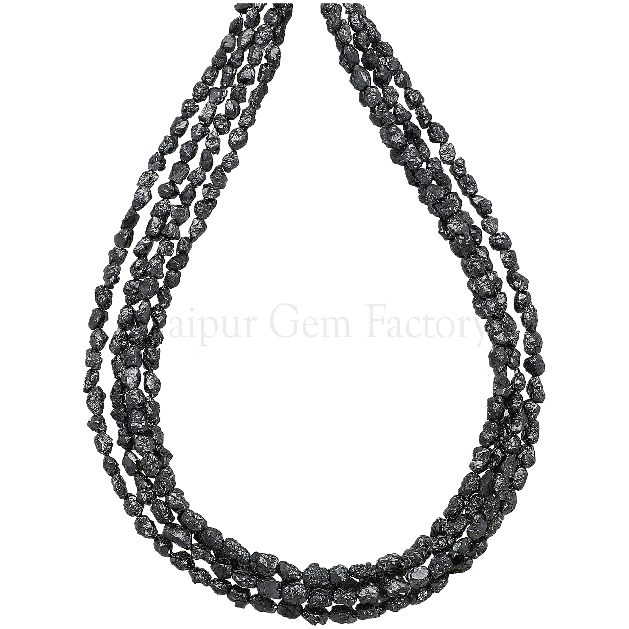 Black Diamond Exquisite Rough Nuggets Shape Beads