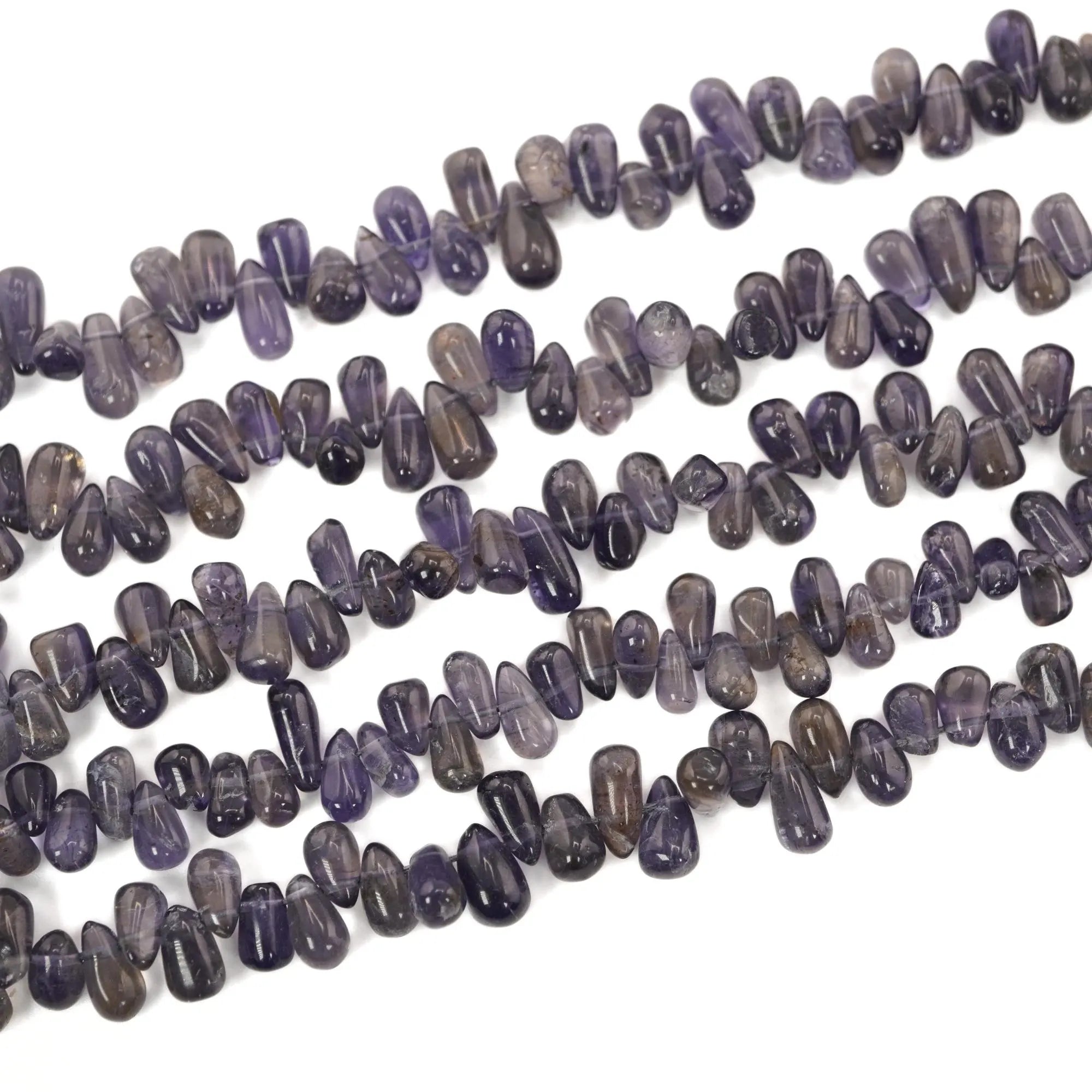 Iolite Smooth Teardrop Shape Gemstone 15 inches Strand Beads
