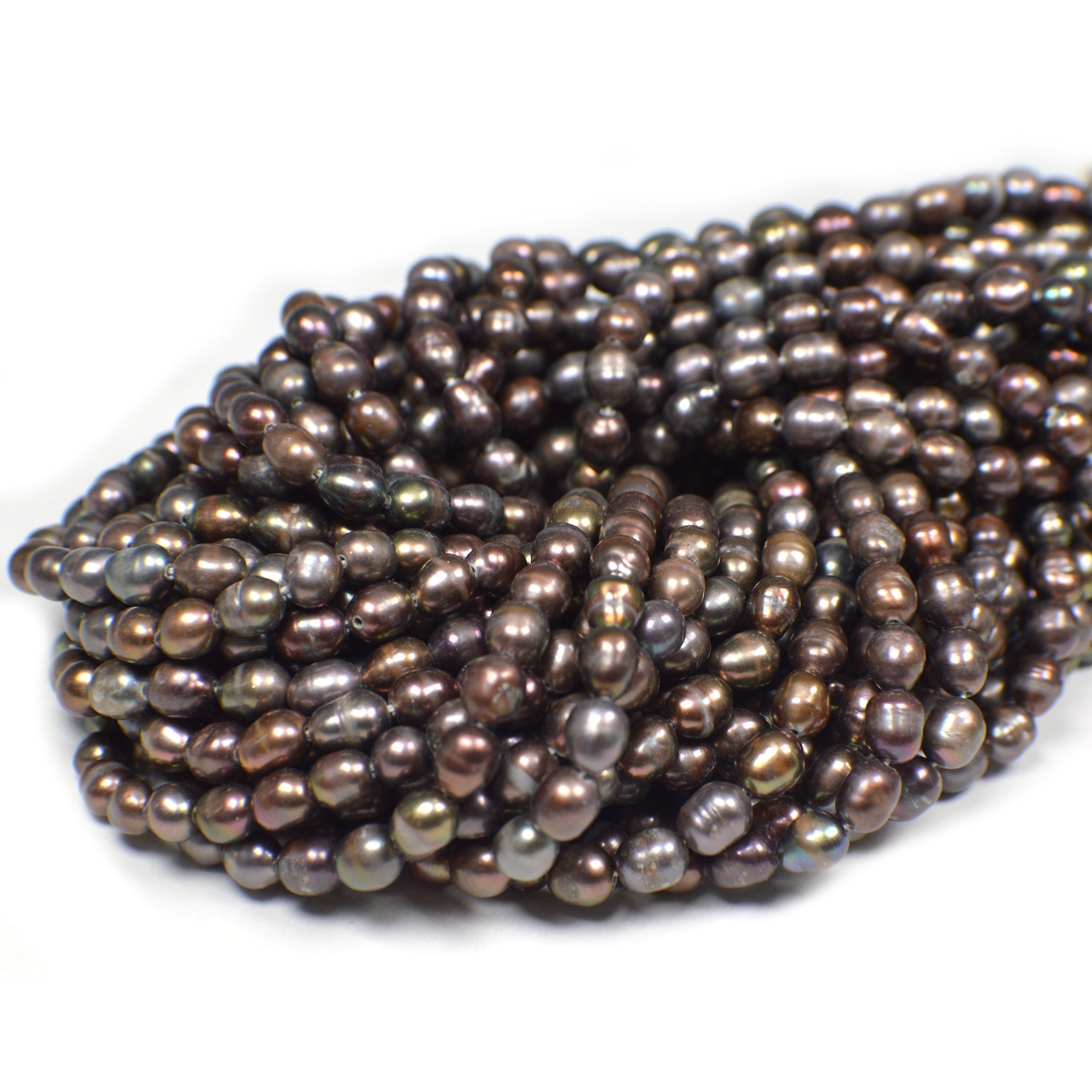 Chocolate Rice Freshwater Pearls Beads