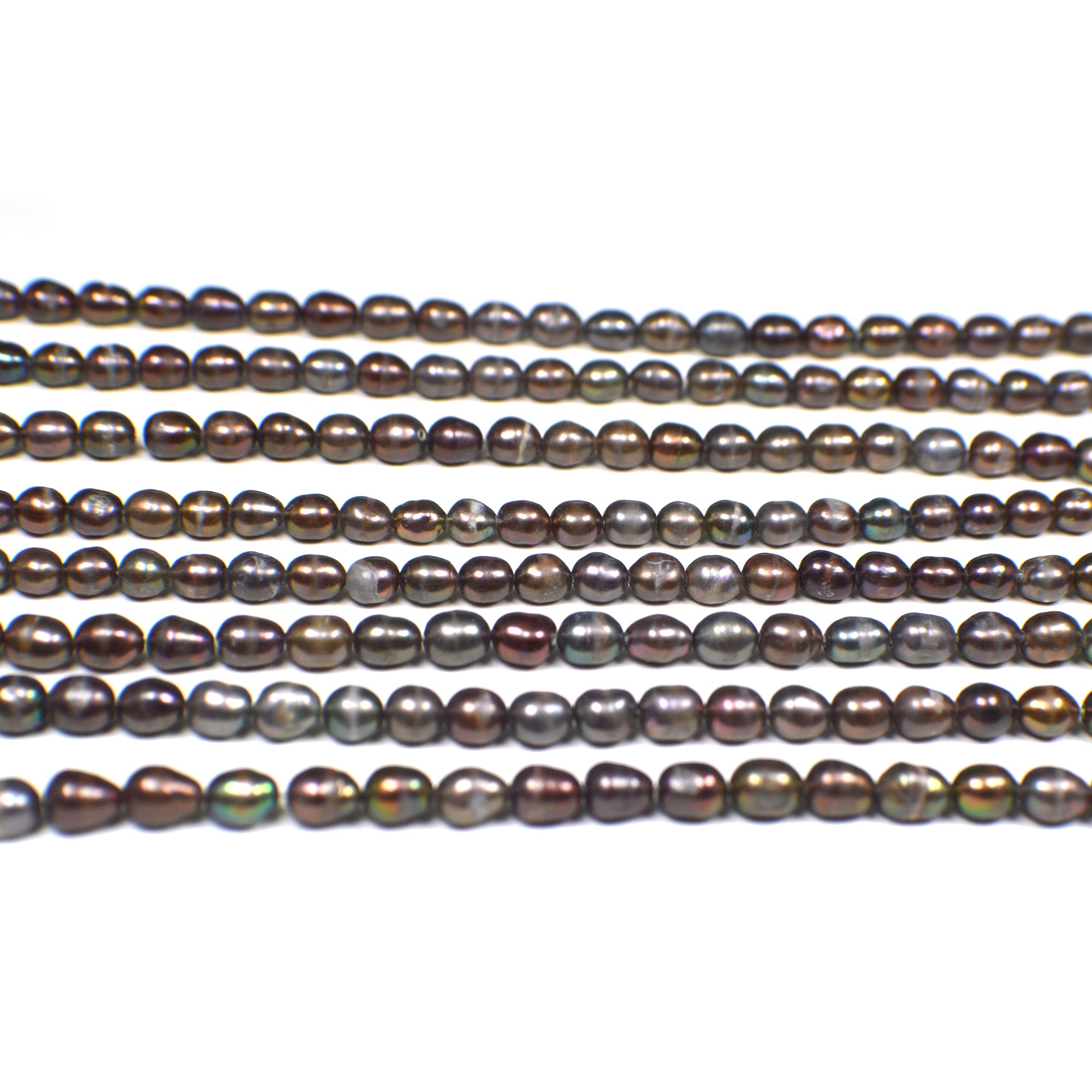 Chocolate Rice Freshwater Pearls Beads