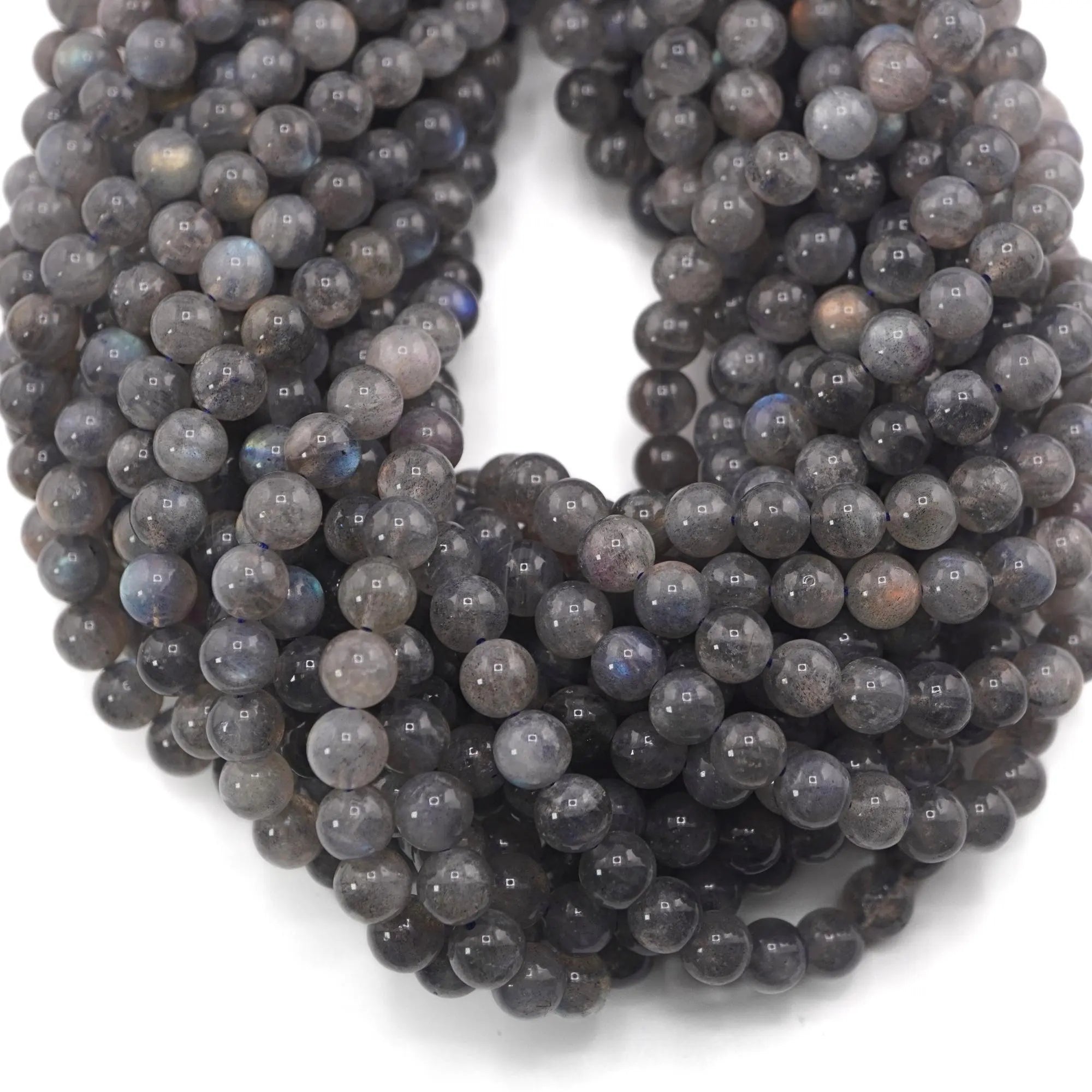 Labradorite Smooth Round Shape Gemstone Strand Beads