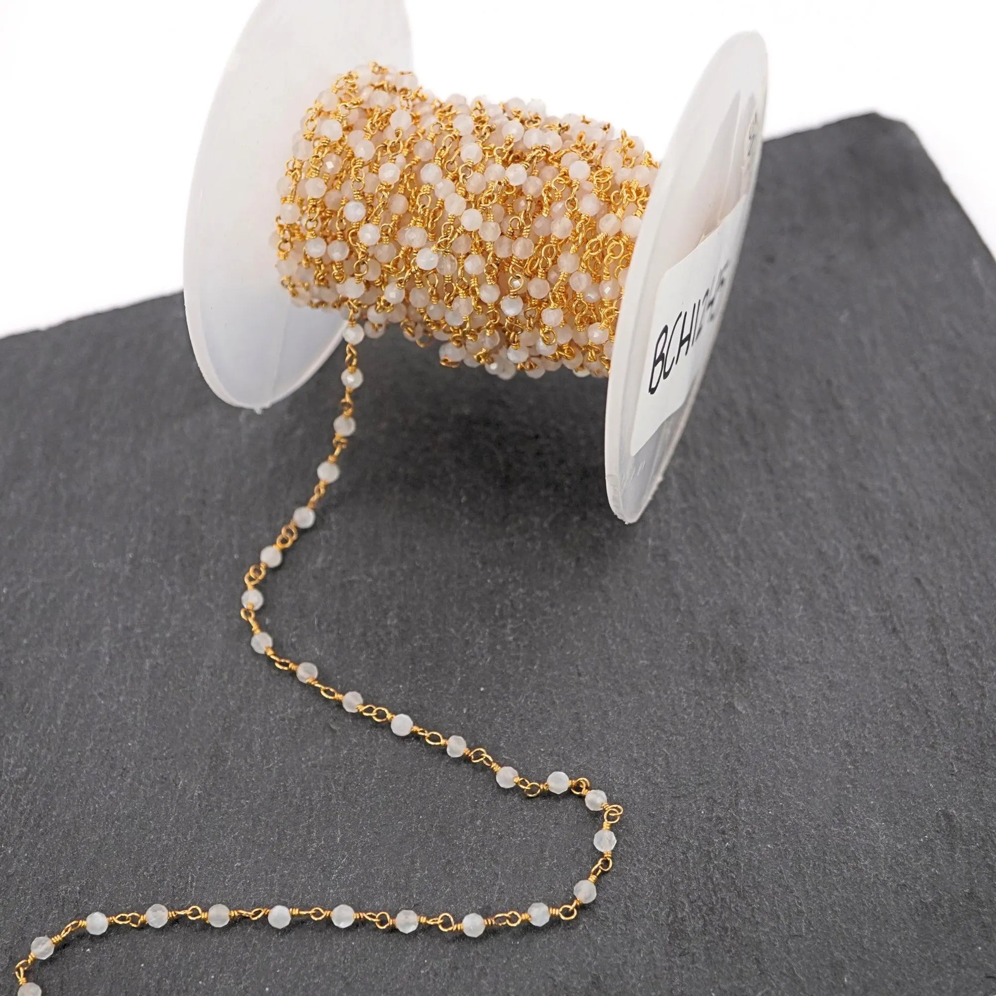 Milky quartz brass beads wholesale

