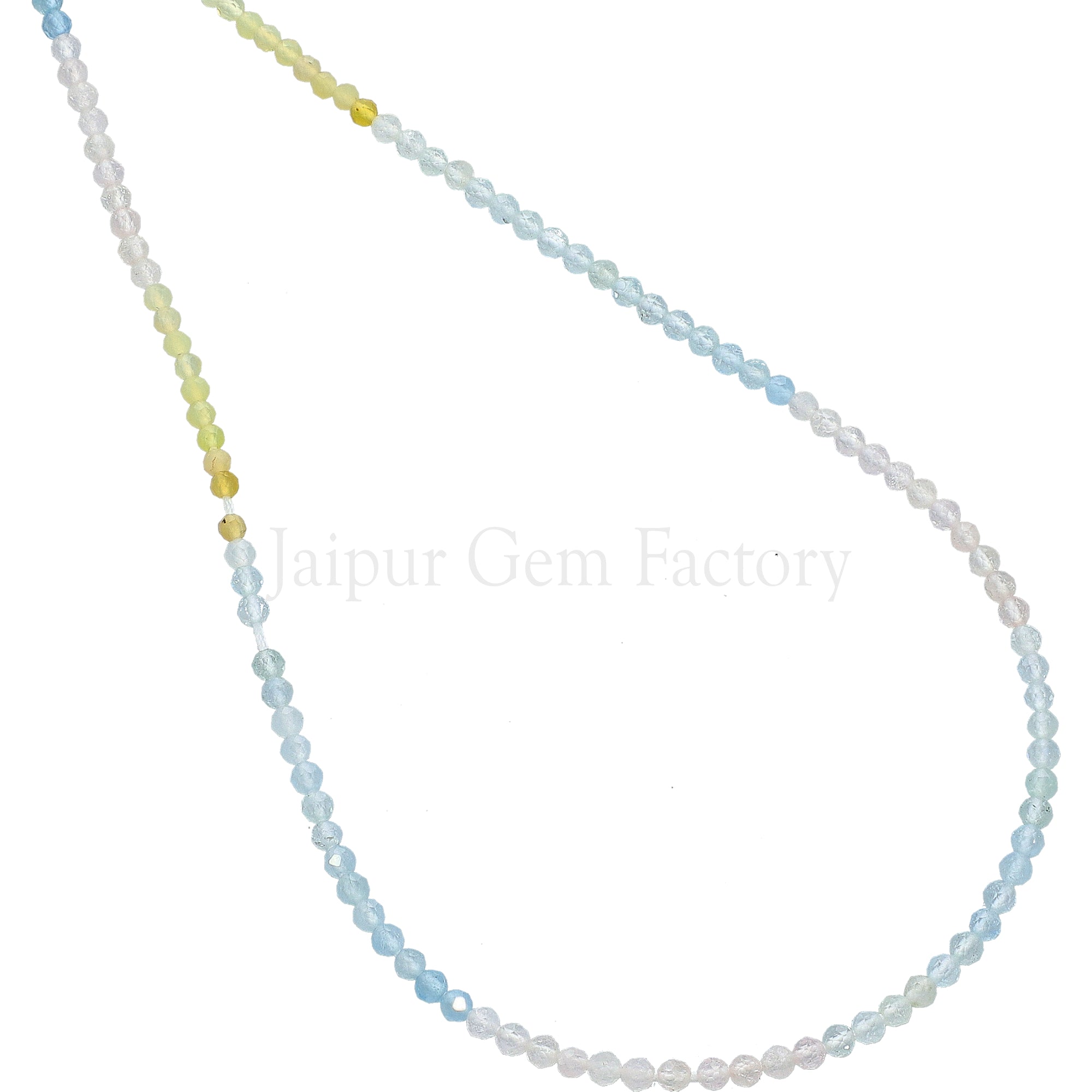 Multicolor gemstone beads faceted round beryl