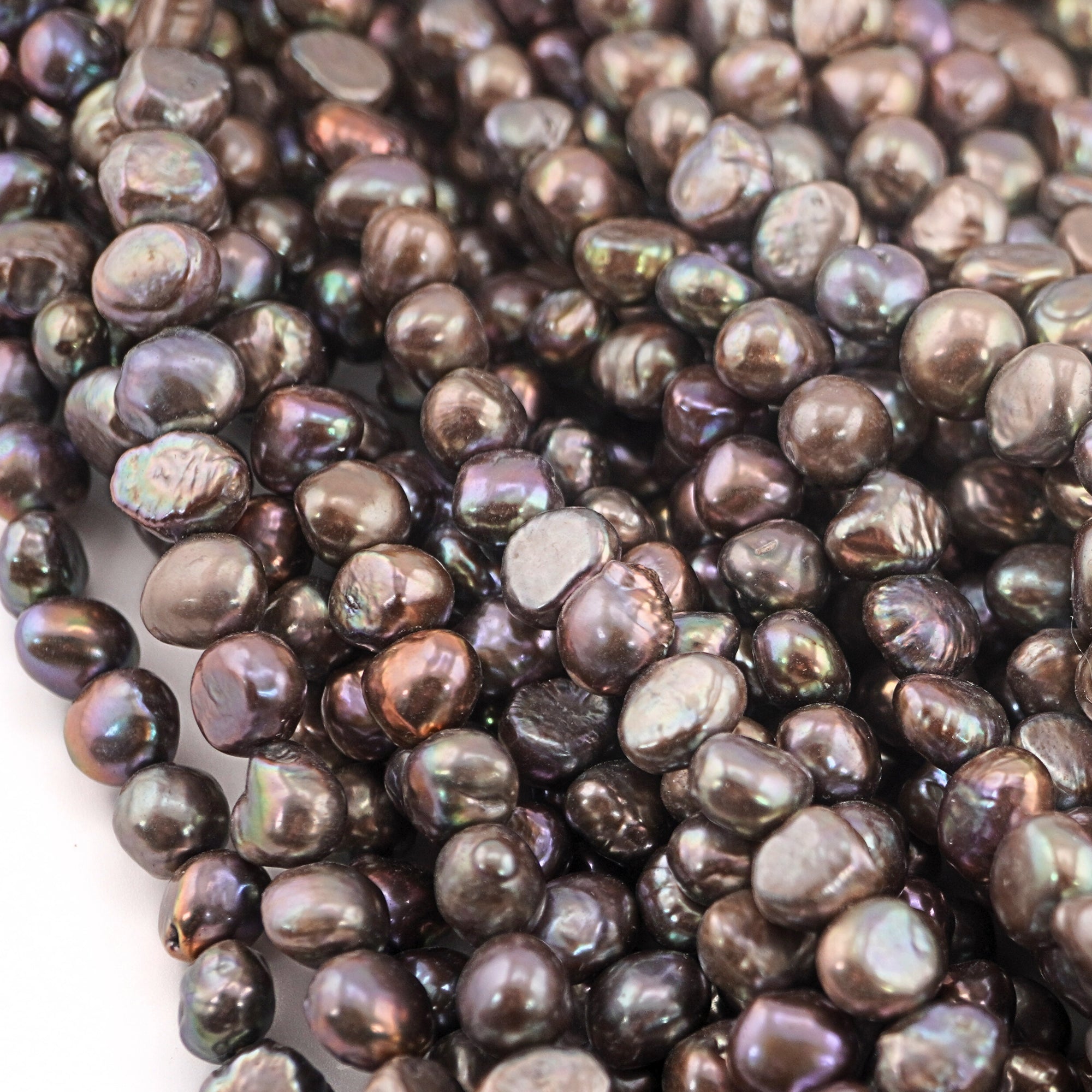 Natural Peacock Freshwater Beads for Custom Designs

