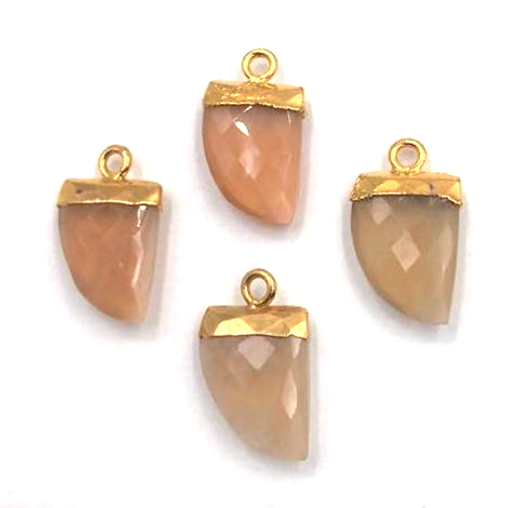 Peach Moonstone Horn Shape 