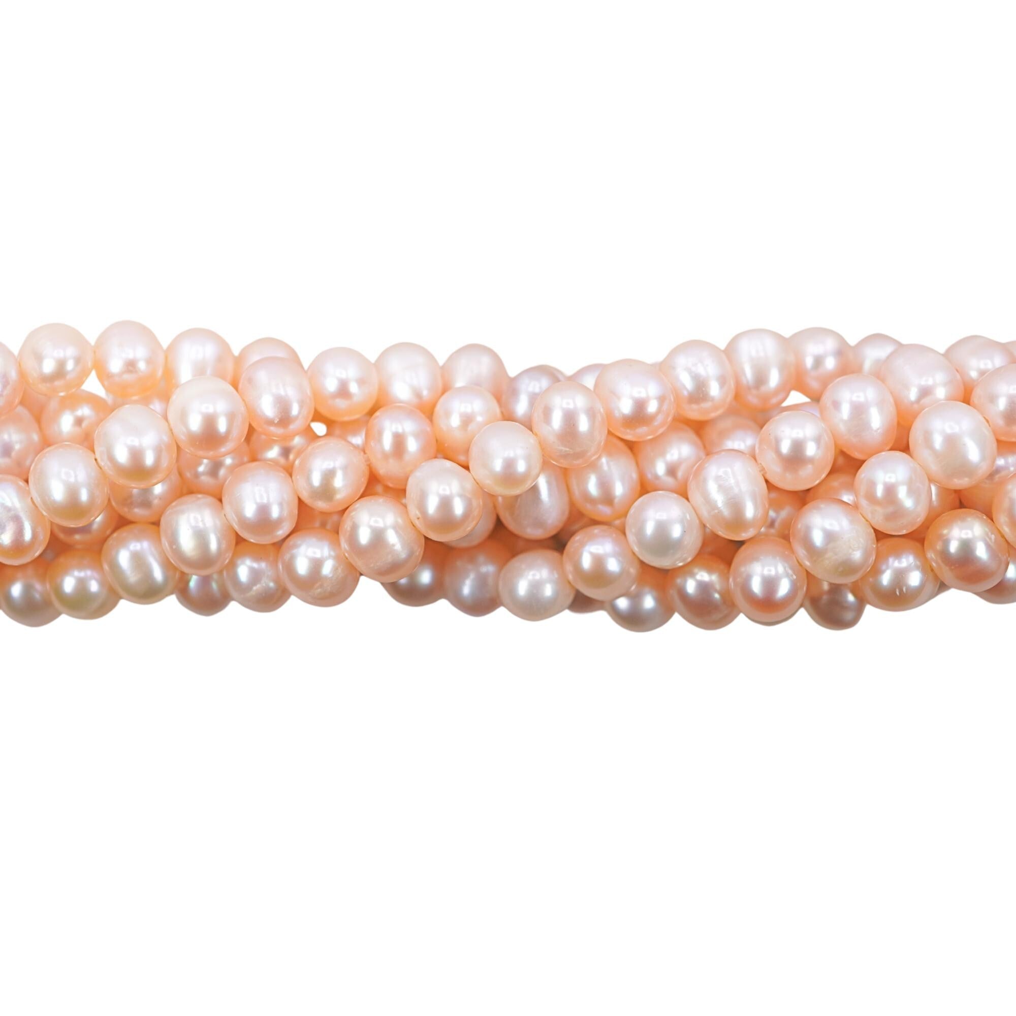Peach Potato Freshwater Pearls