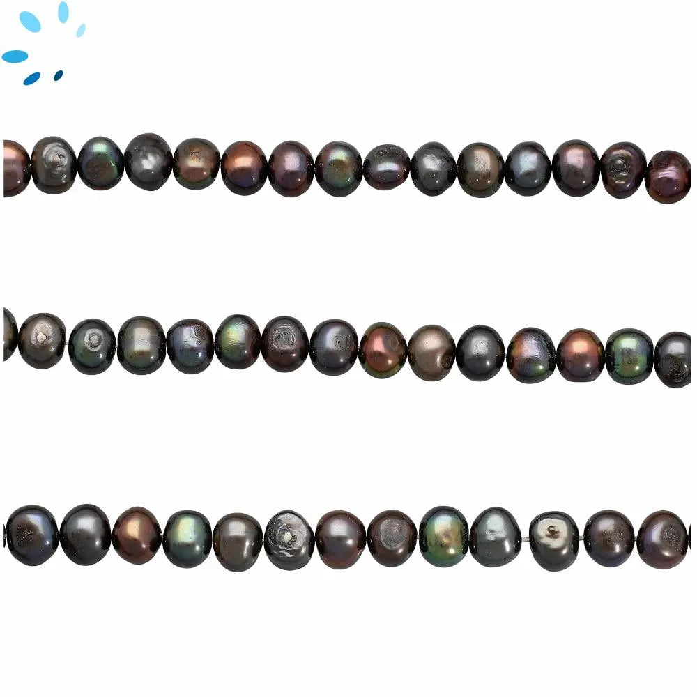 Peacock Freshwater Pearls Potato Shape Beads Strand