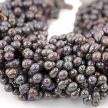 Peacock pearl strand for jewelry

