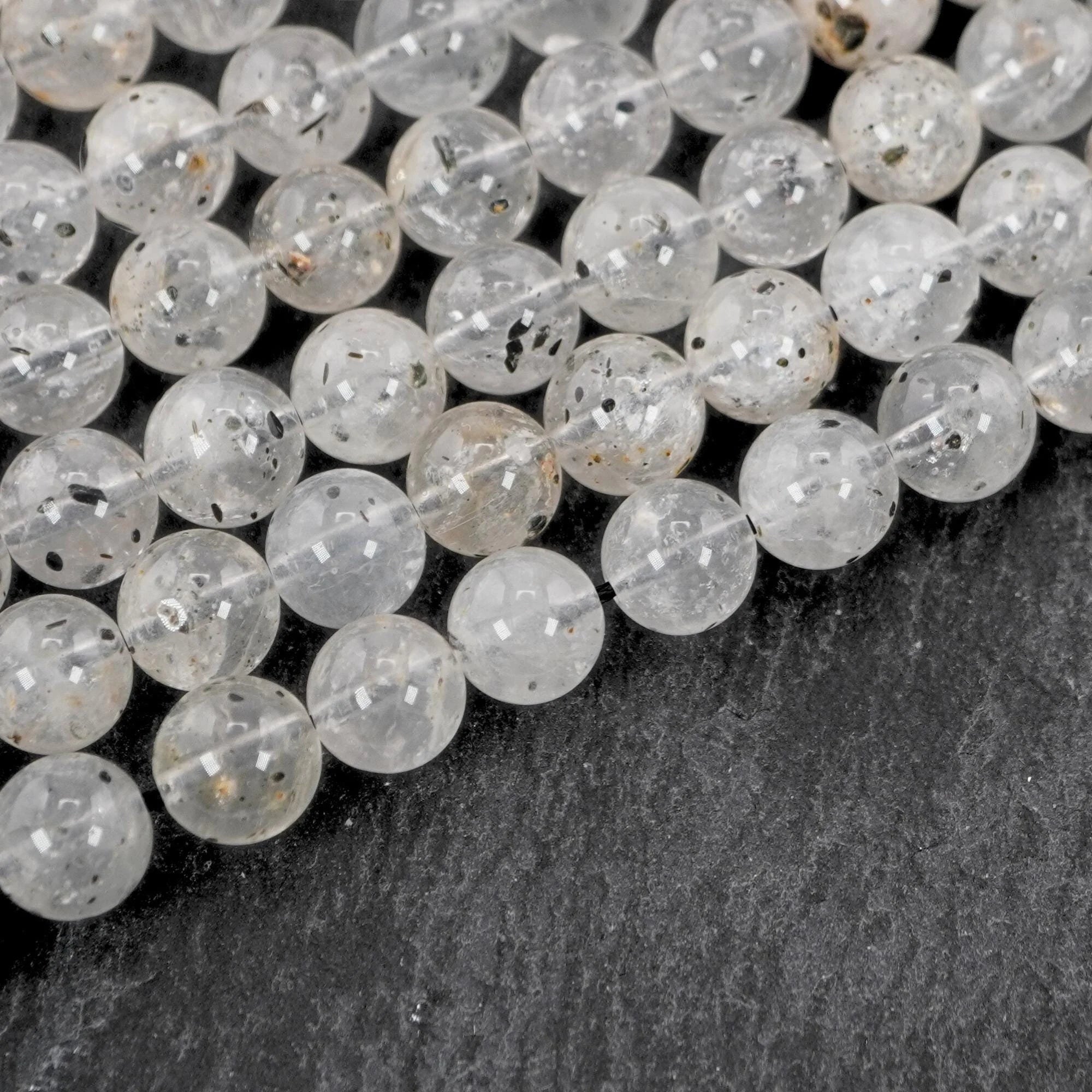 Quartz Smooth Round Shape Gemstone Strand Beads