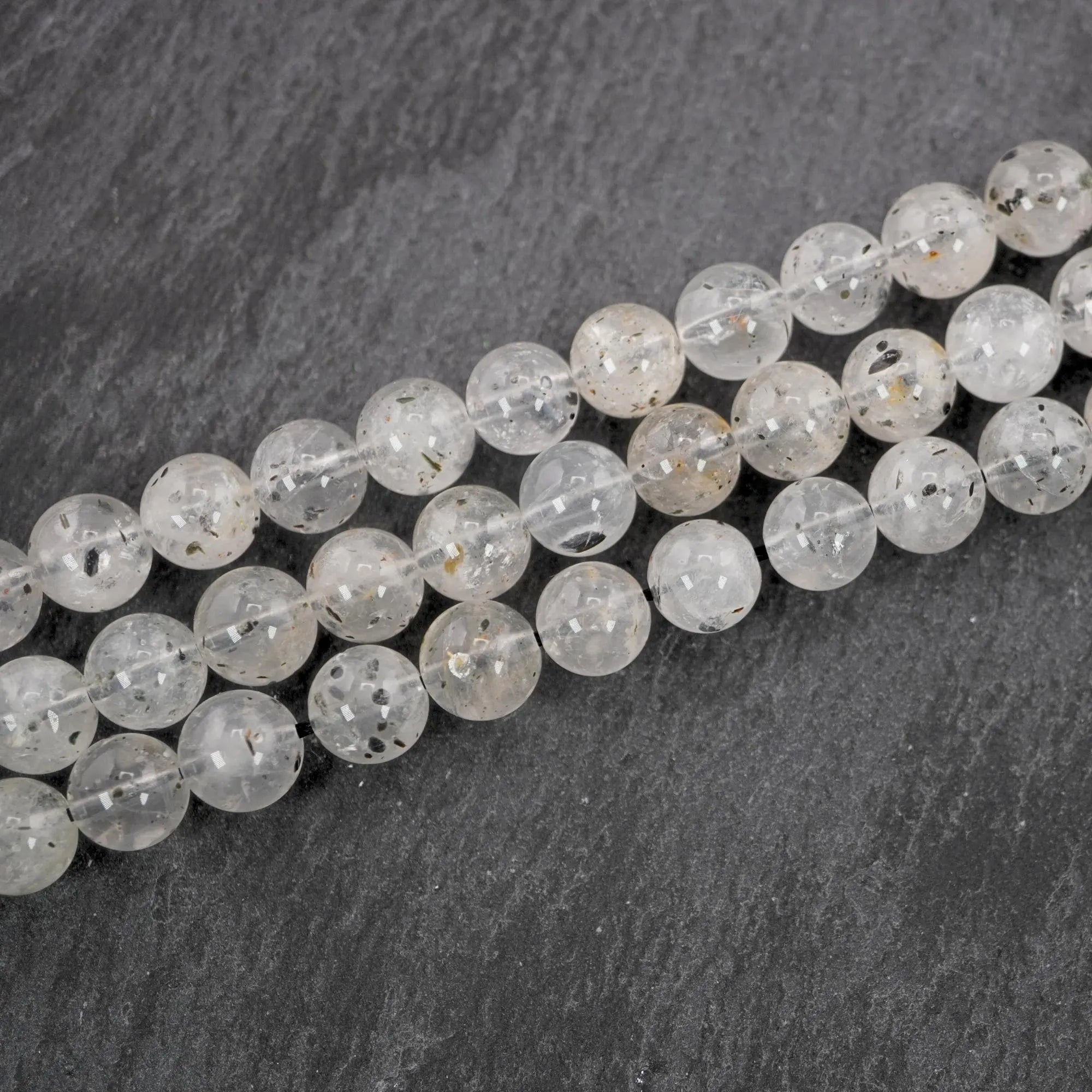 Quartz Smooth Round Shape Gemstone Strand Beads