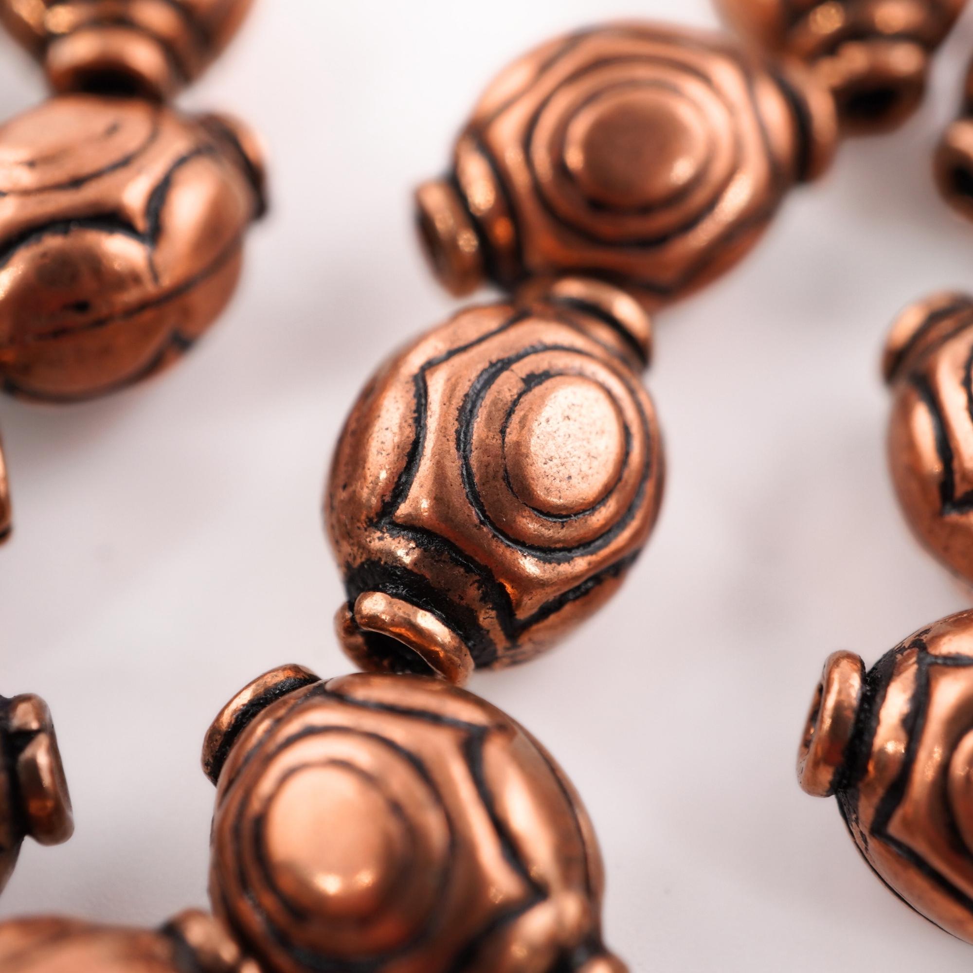 Real Copper Beads for Jewelry

