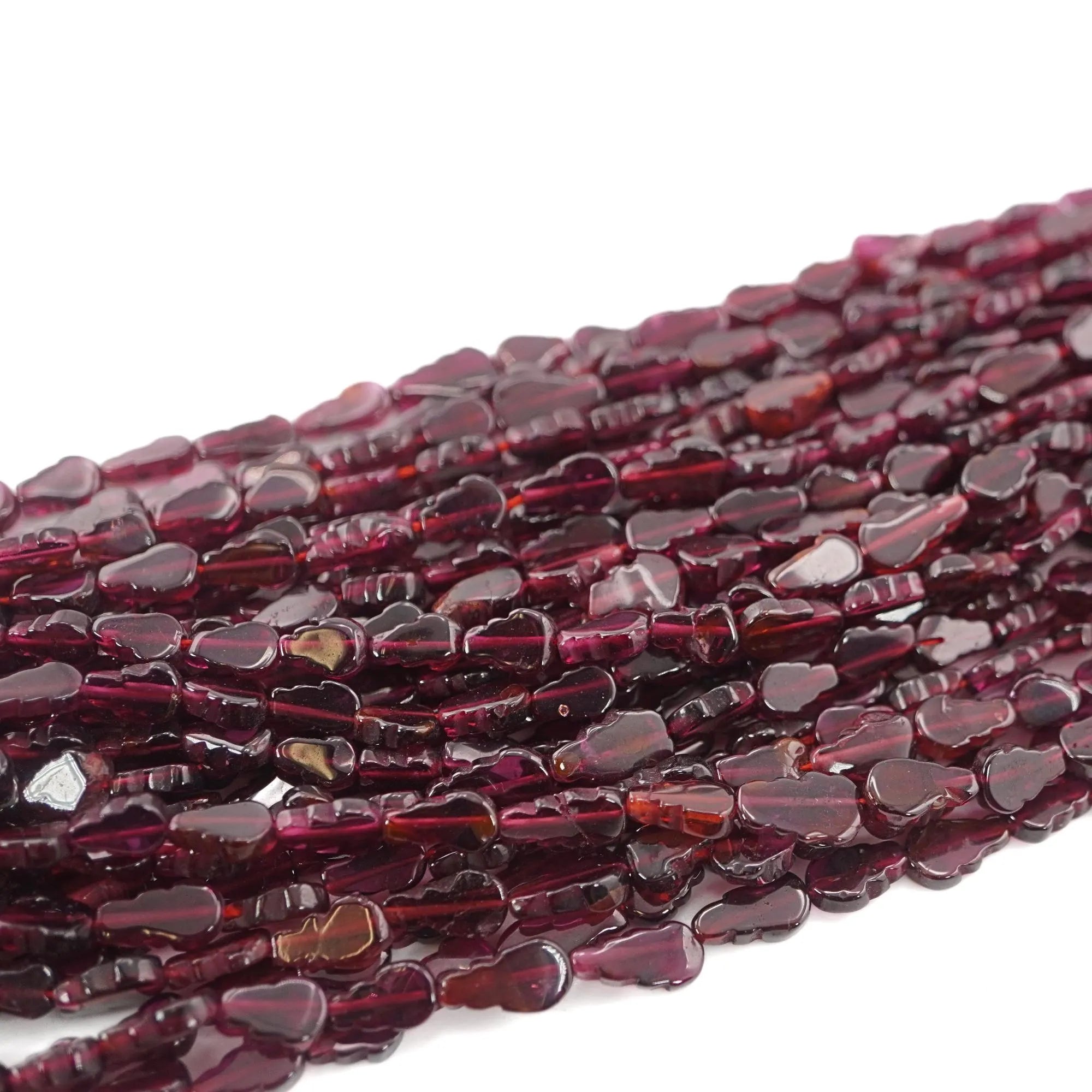 Red Garnet Smooth Pear Shape Gemstone Strand Beads
