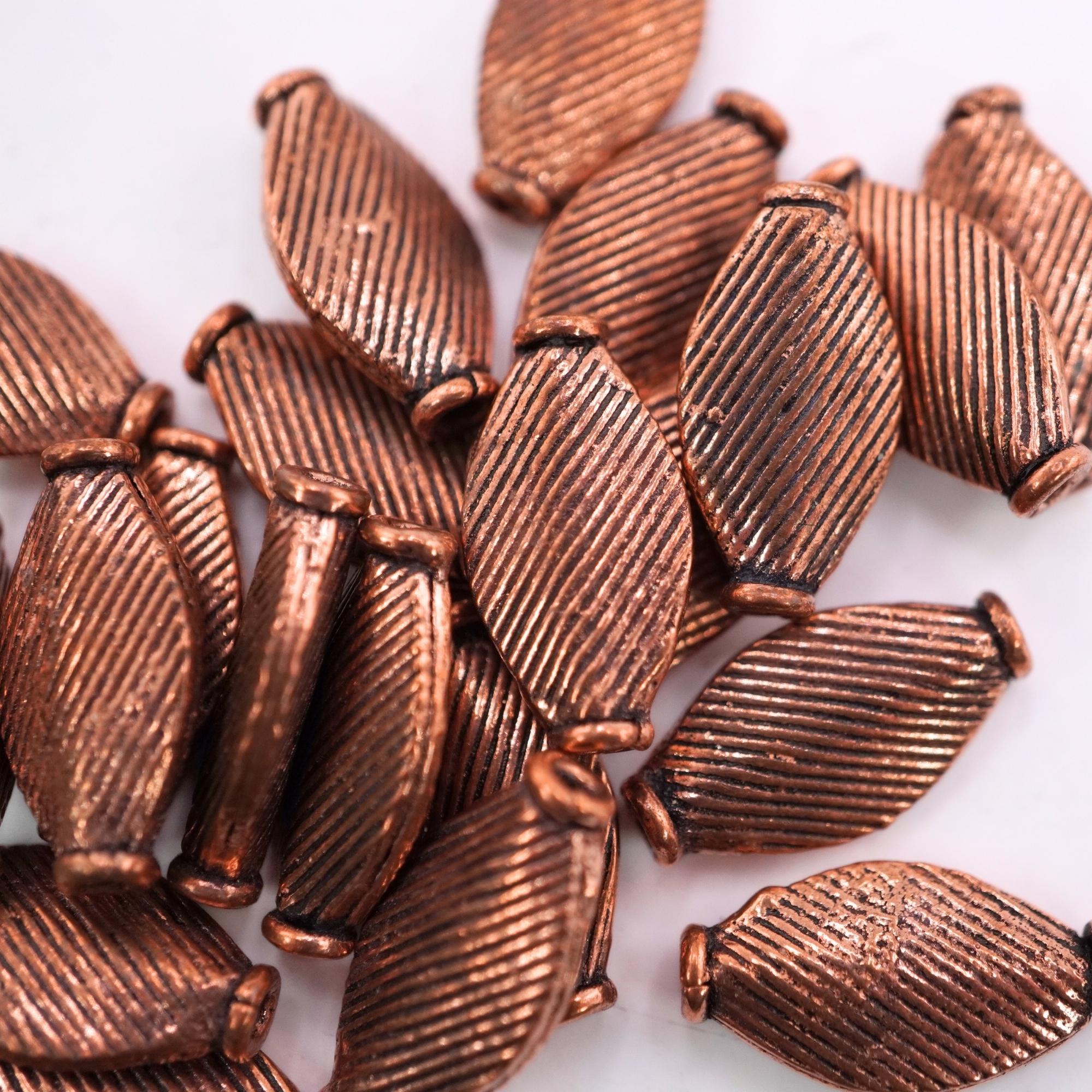 Rice shape boho spacer beads

