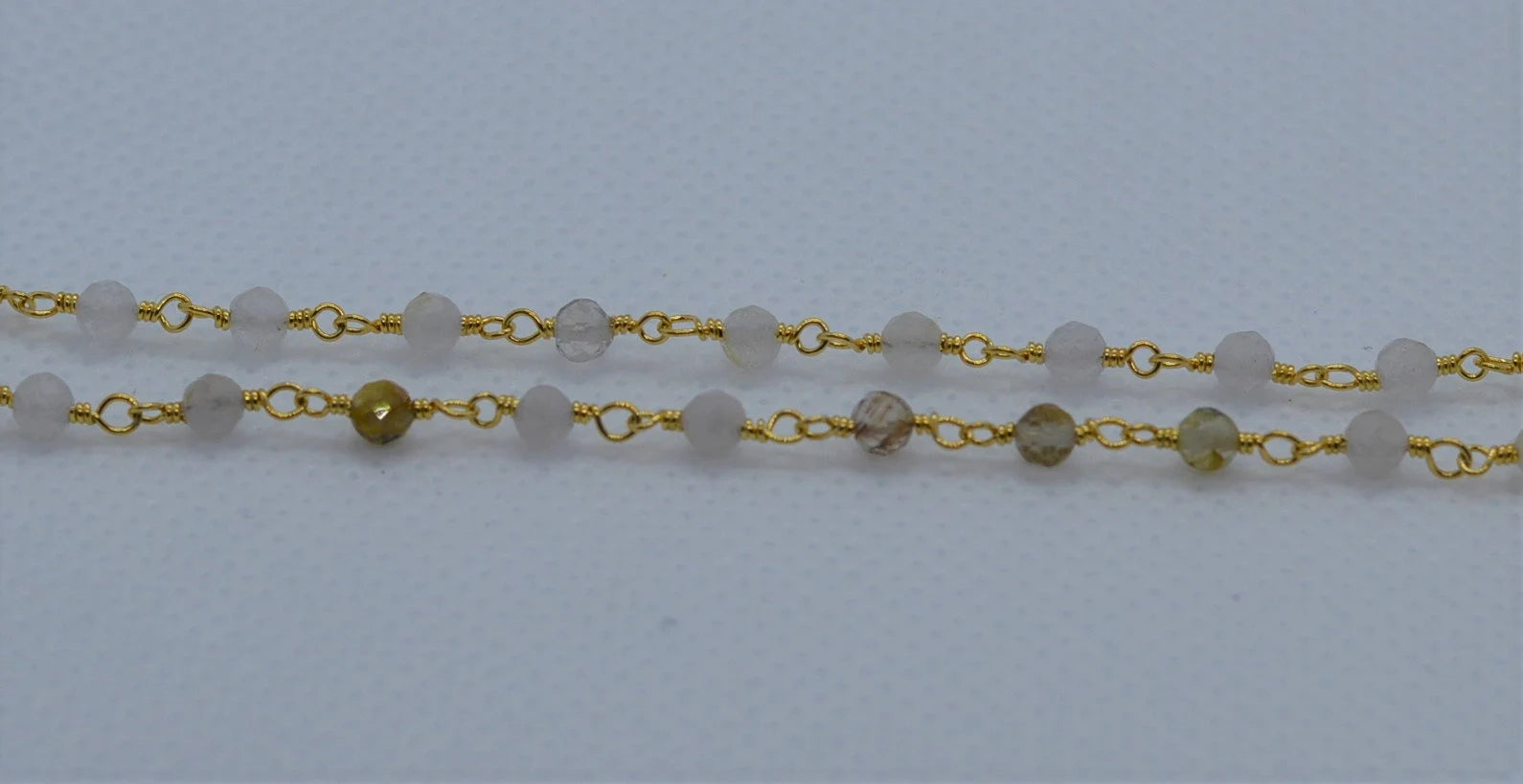 Rutile quartz for sale wire wrapped chain

